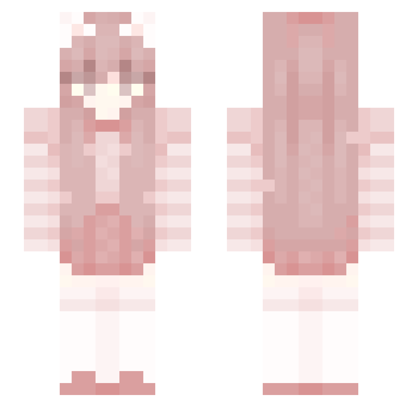 shentian10 Minecraft skin, front and back view