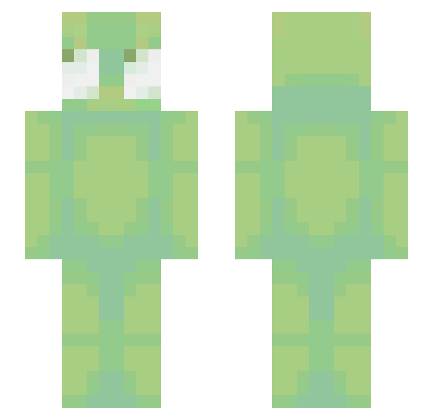 Katze_NR Minecraft skin, front and back view