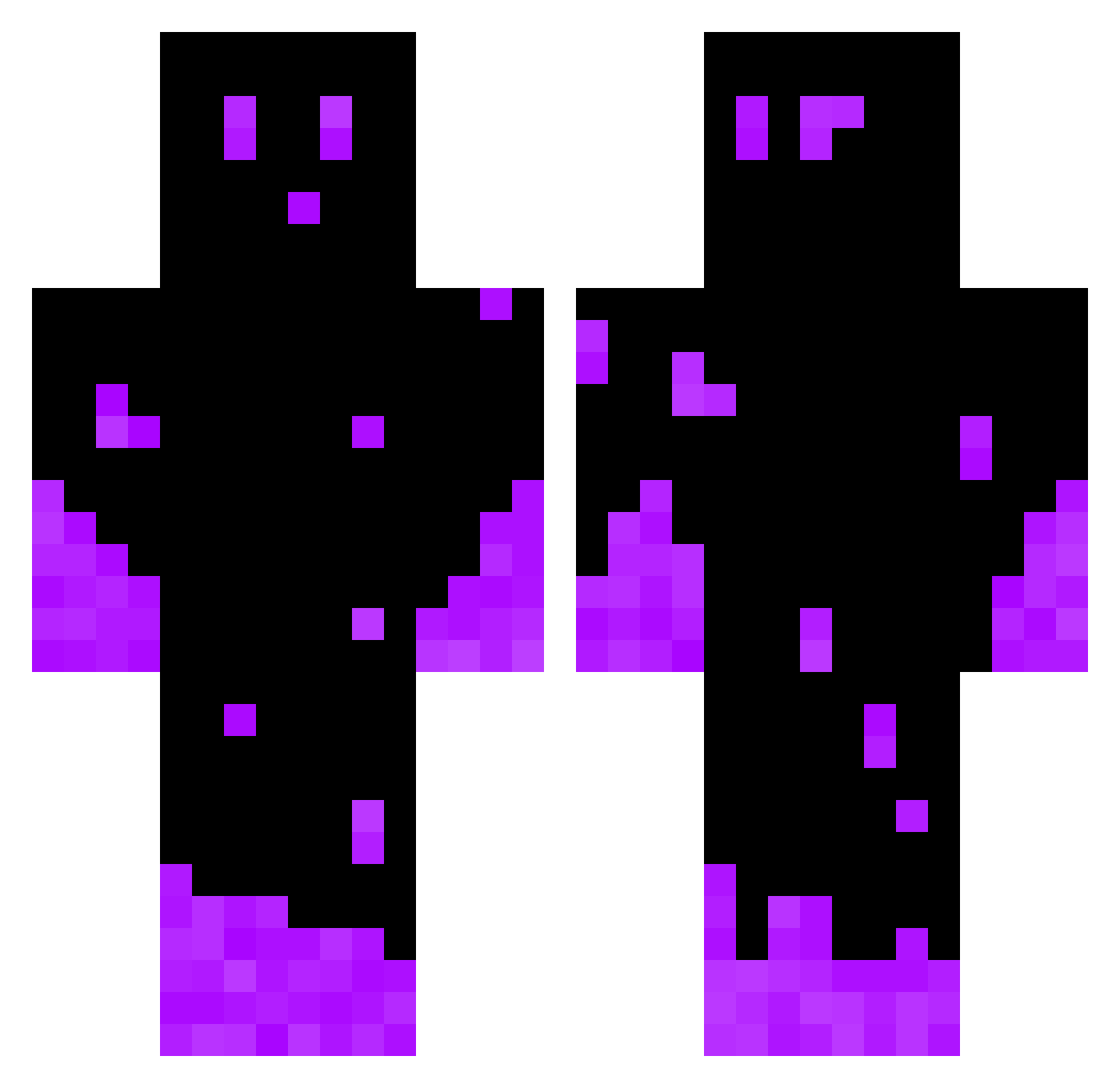 oo0o0o0o0oo Minecraft skin, front and back view