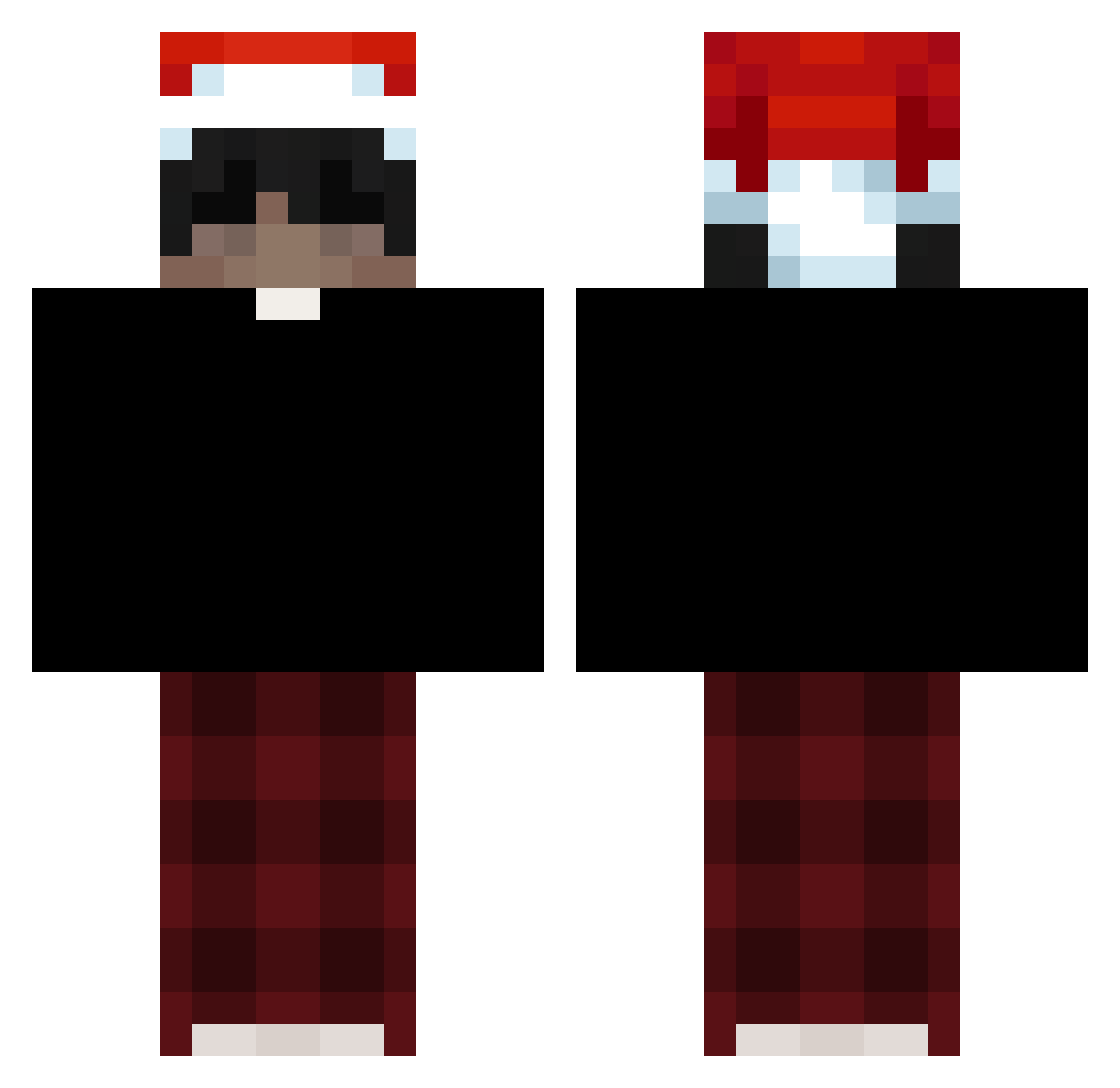 OhSTap Minecraft skin, front and back view
