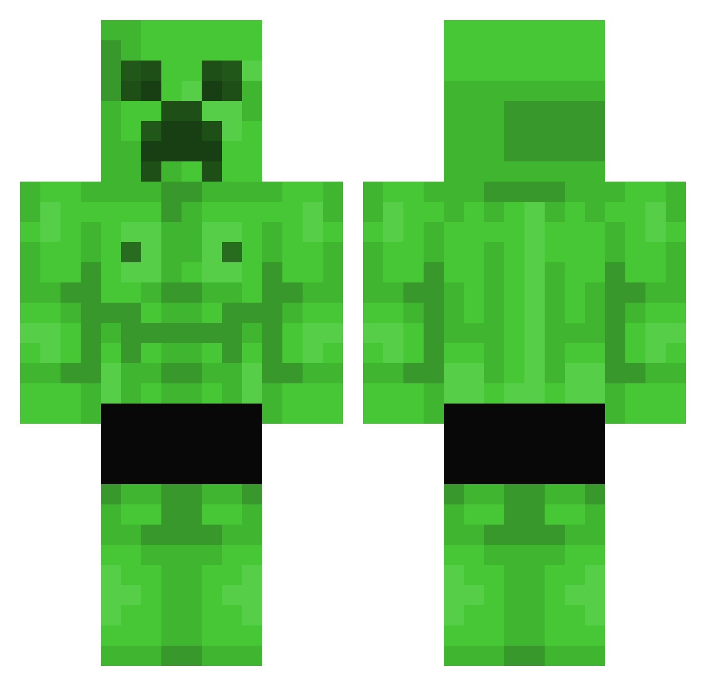 dawidz24 Minecraft skin, front and back view