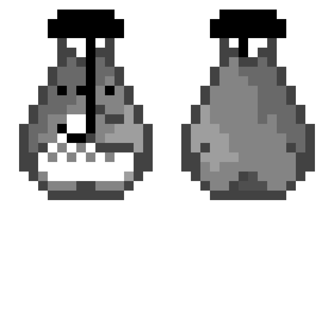 2CPLUL Minecraft skin, front and back view