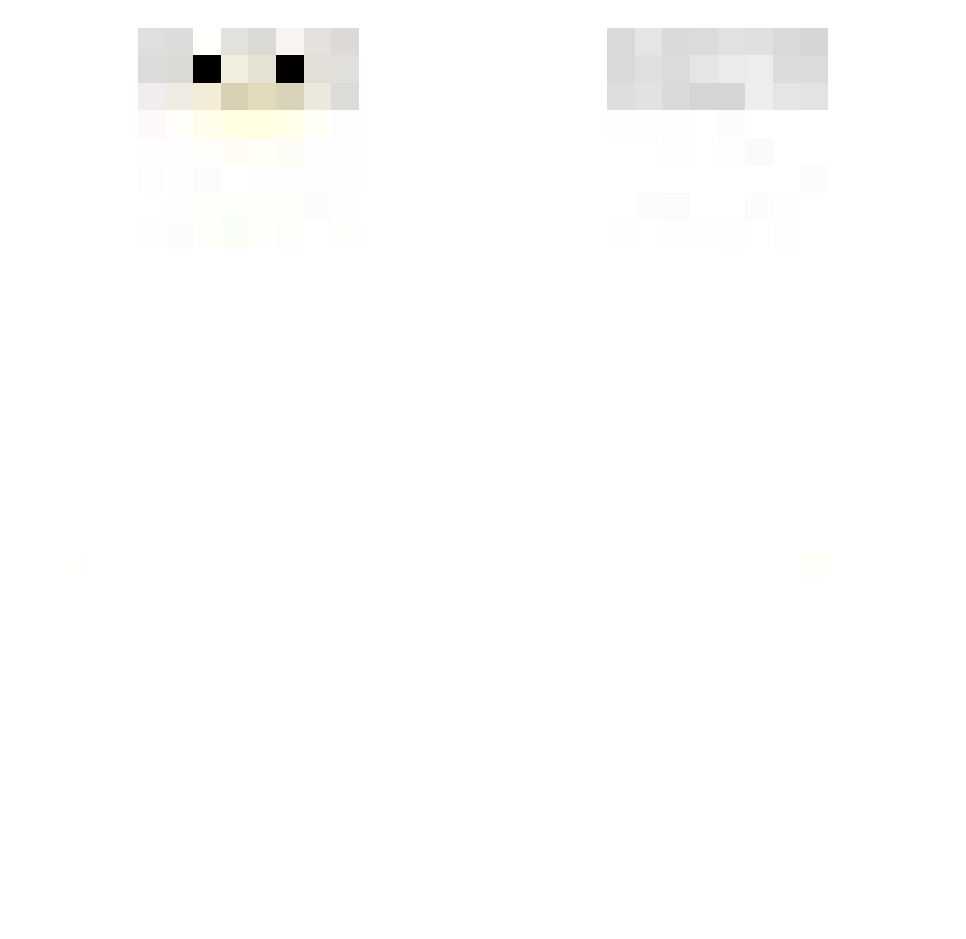 Benni Minecraft skin, front and back view