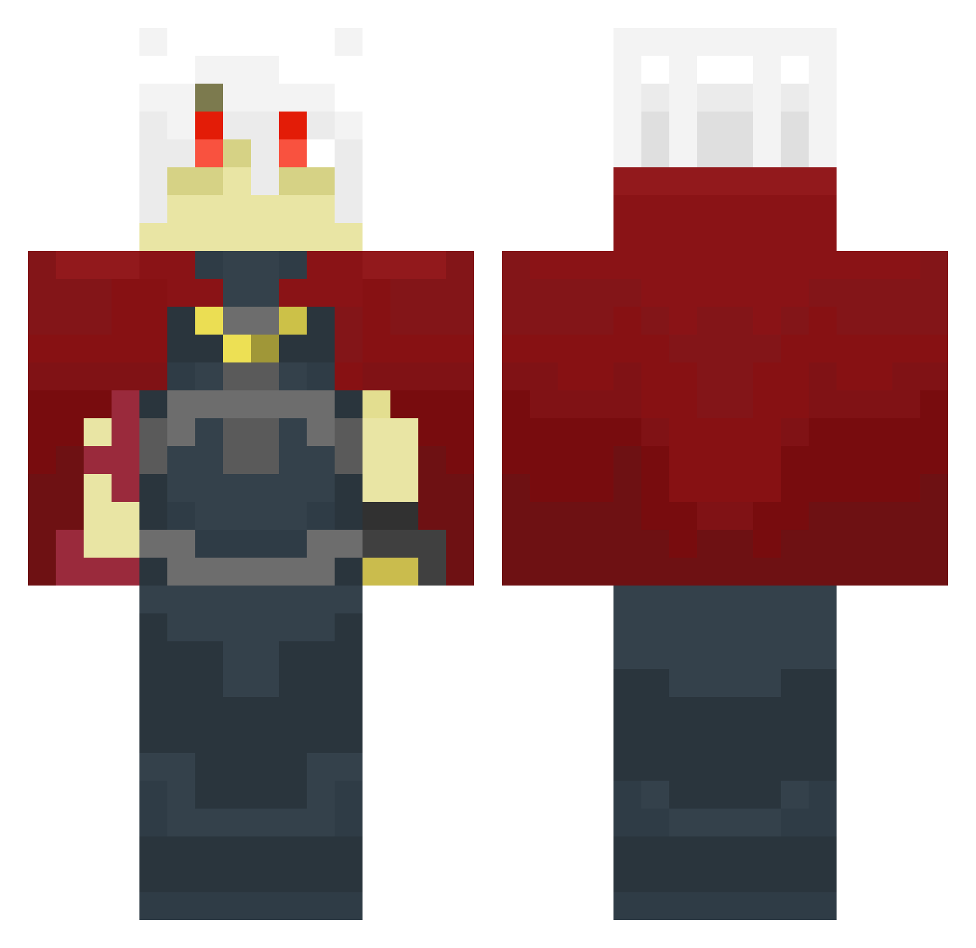 YogurtCash Minecraft skin, front and back view