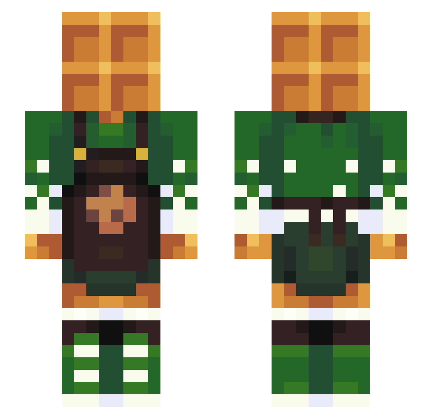 lagaufre1 Minecraft skin, front and back view