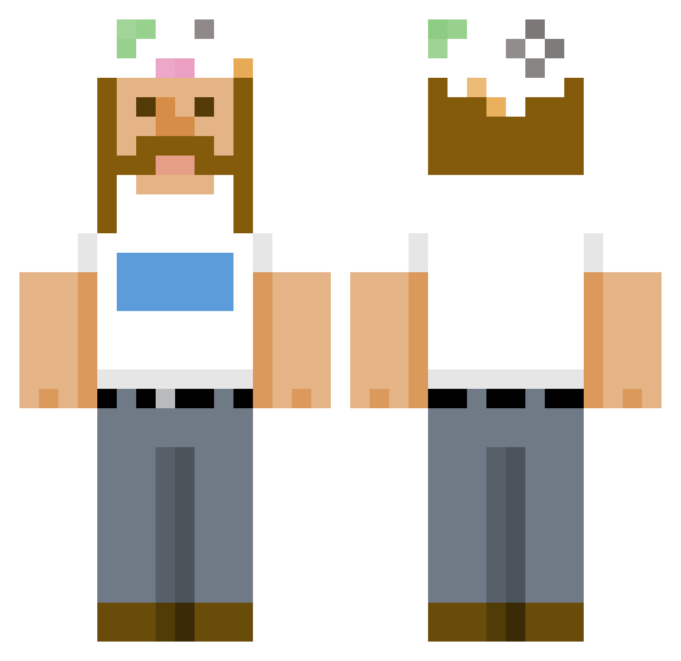 nlsn2003 Minecraft skin, front and back view
