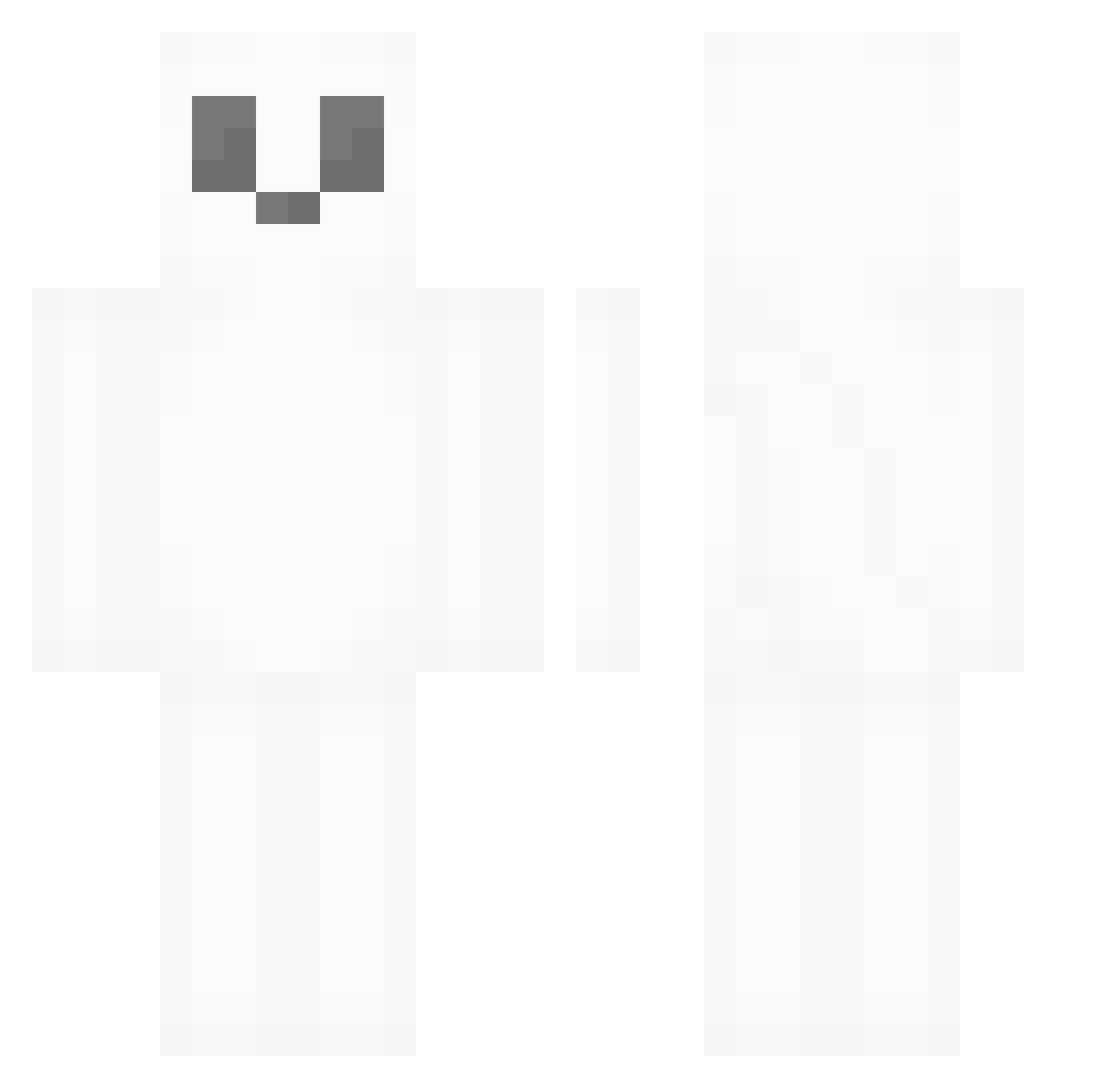 atlasRE Minecraft skin, front and back view