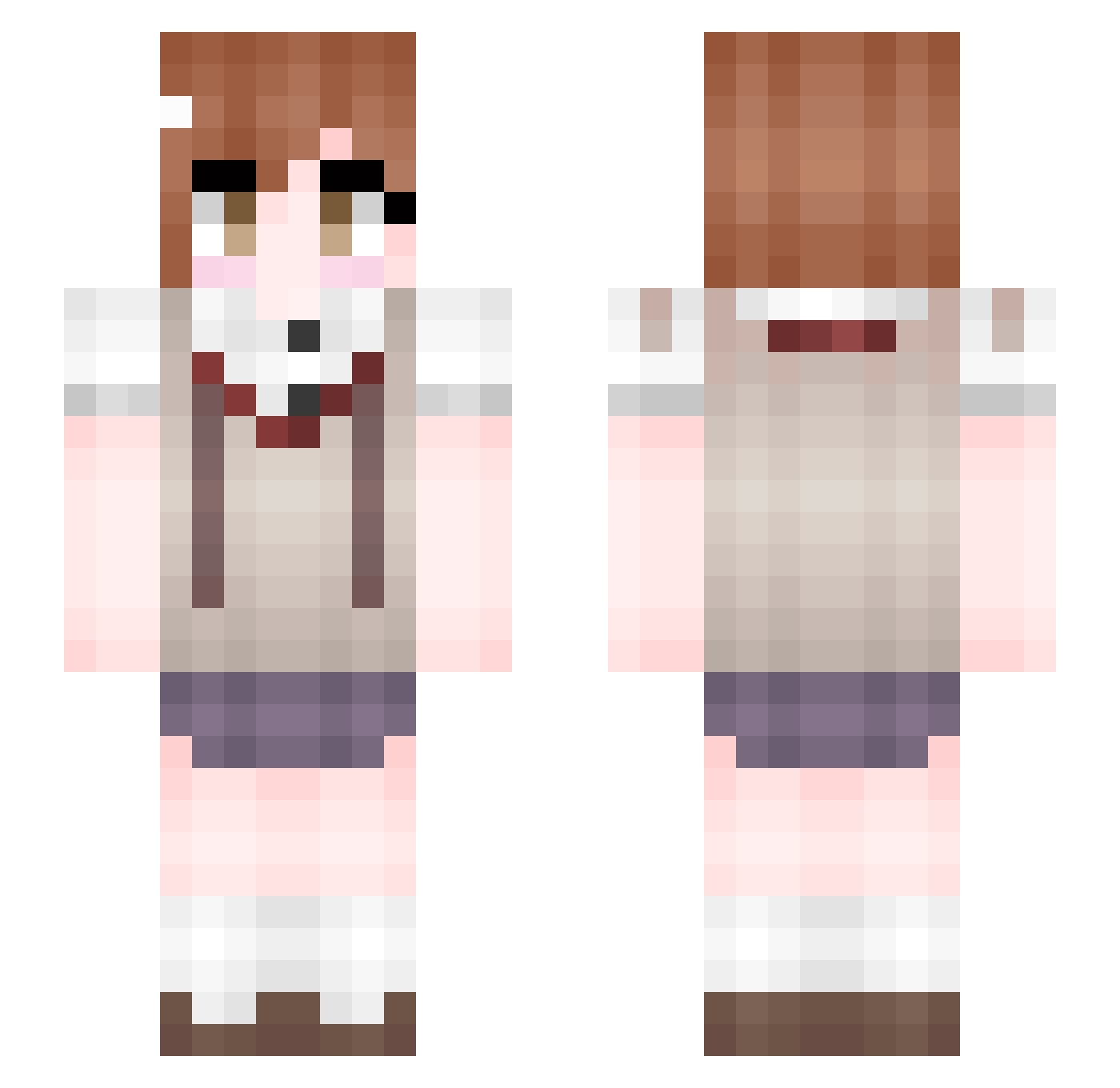 oMg_BuLLeT Minecraft skin, front and back view
