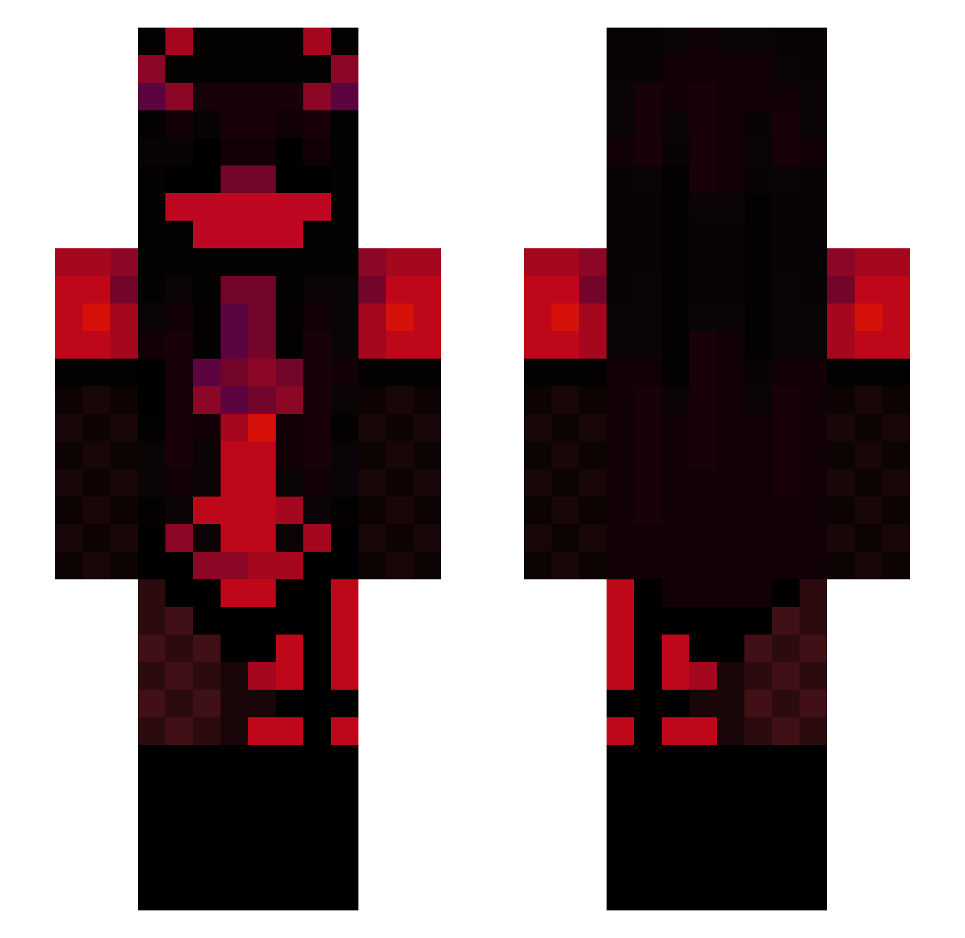 Iammaypakk Minecraft skin, front and back view