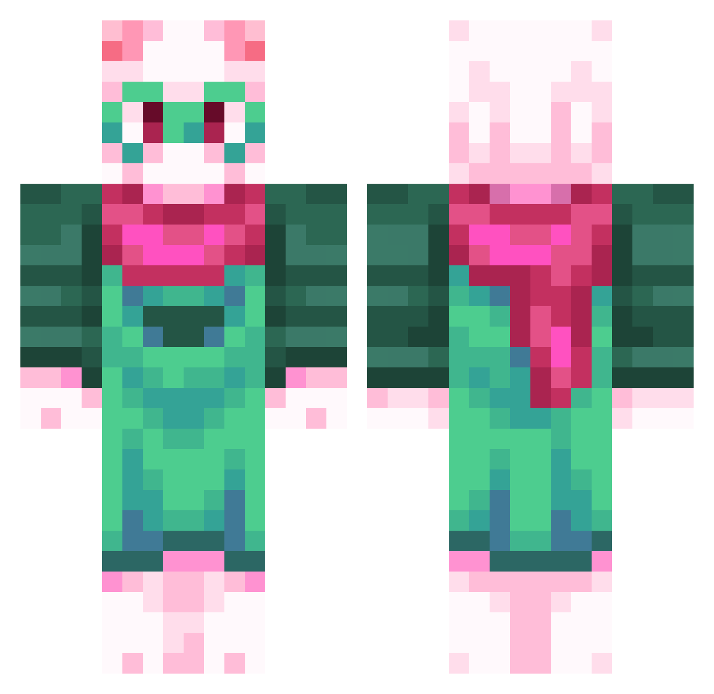 jphoenixx_ Minecraft skin, front and back view