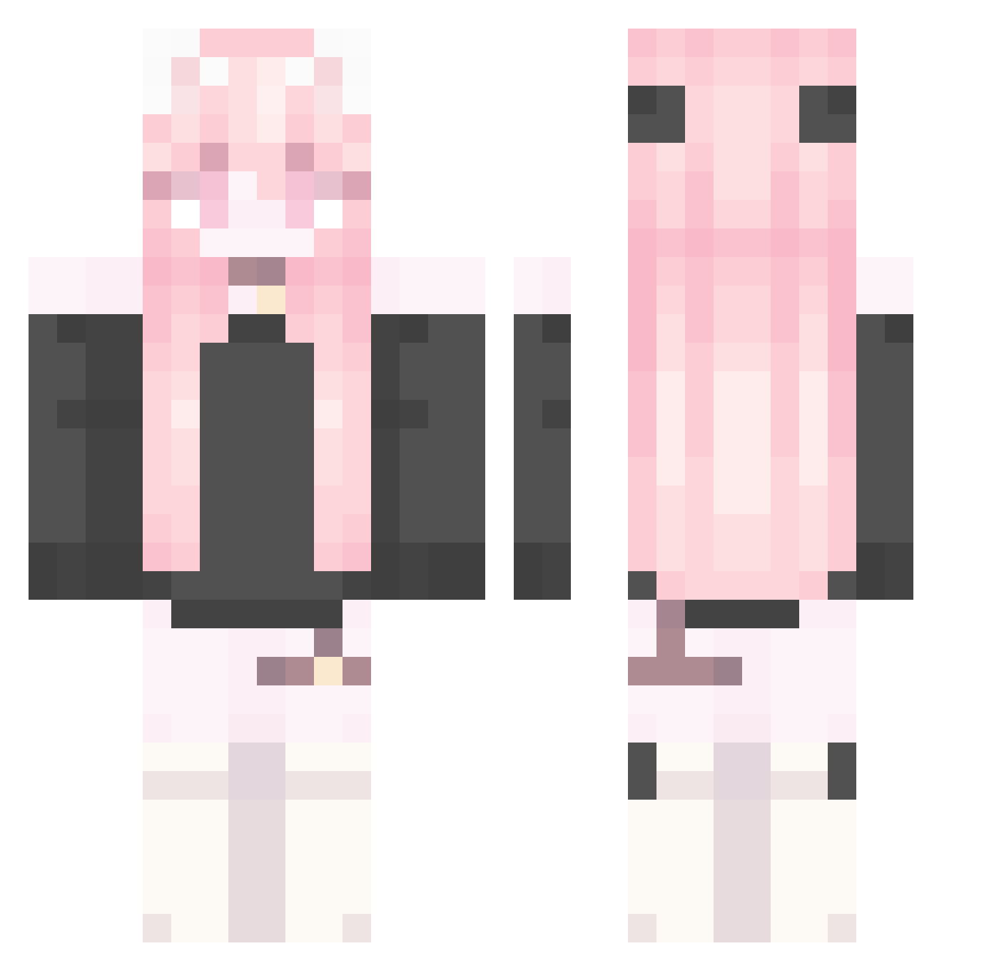 UnHappy_0909 Minecraft skin, front and back view