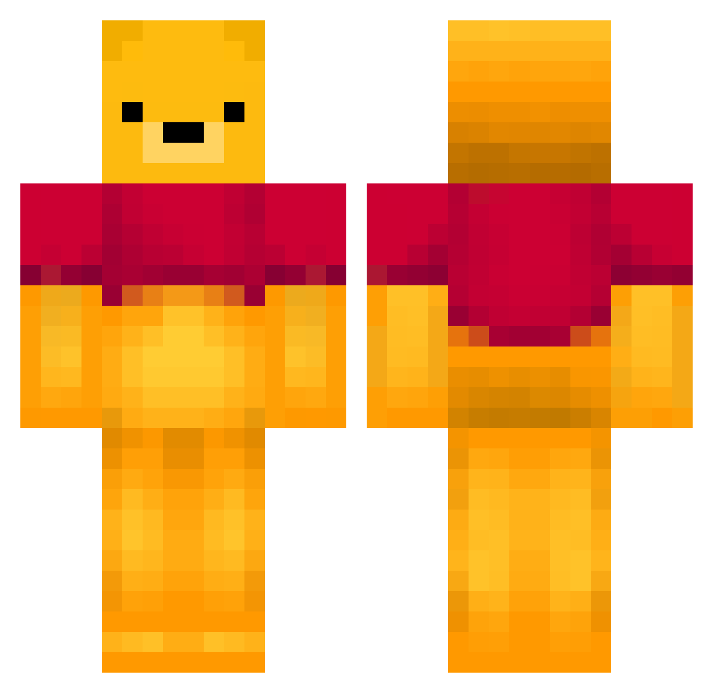 espt007 Minecraft skin, front and back view