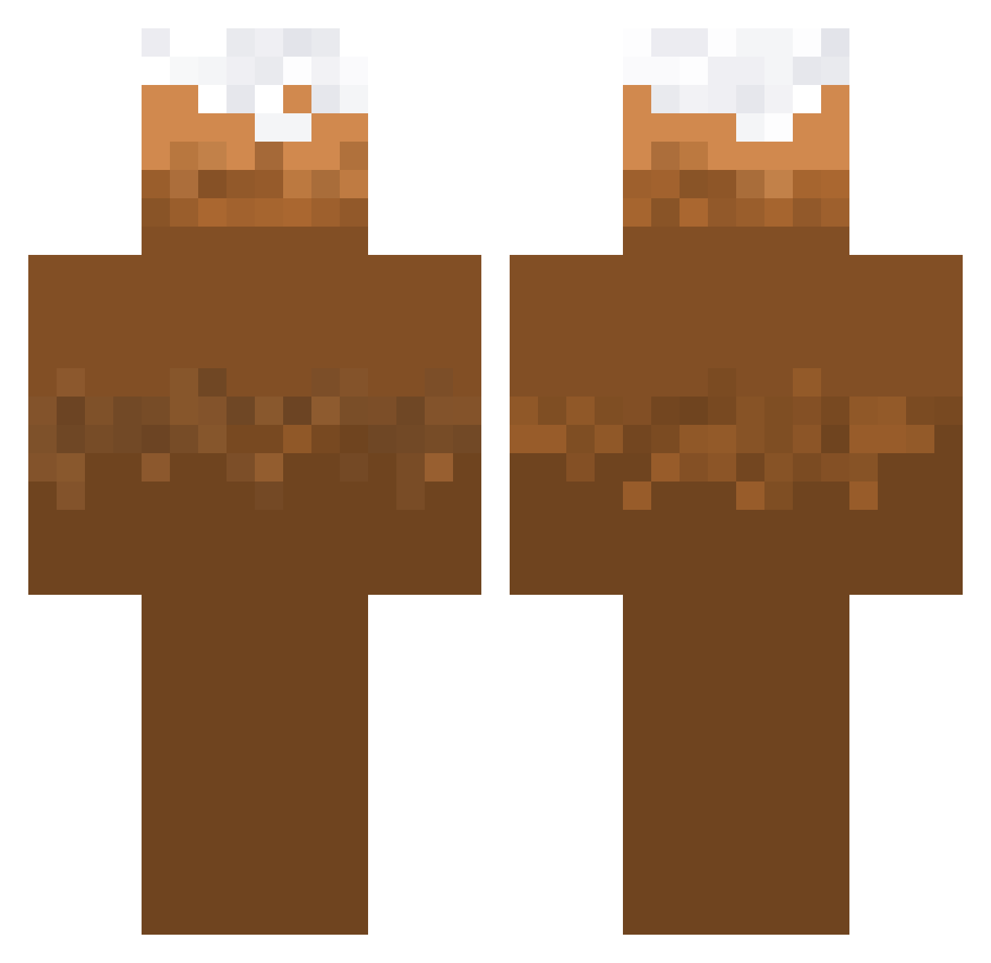 PhillipsHue Minecraft skin, front and back view