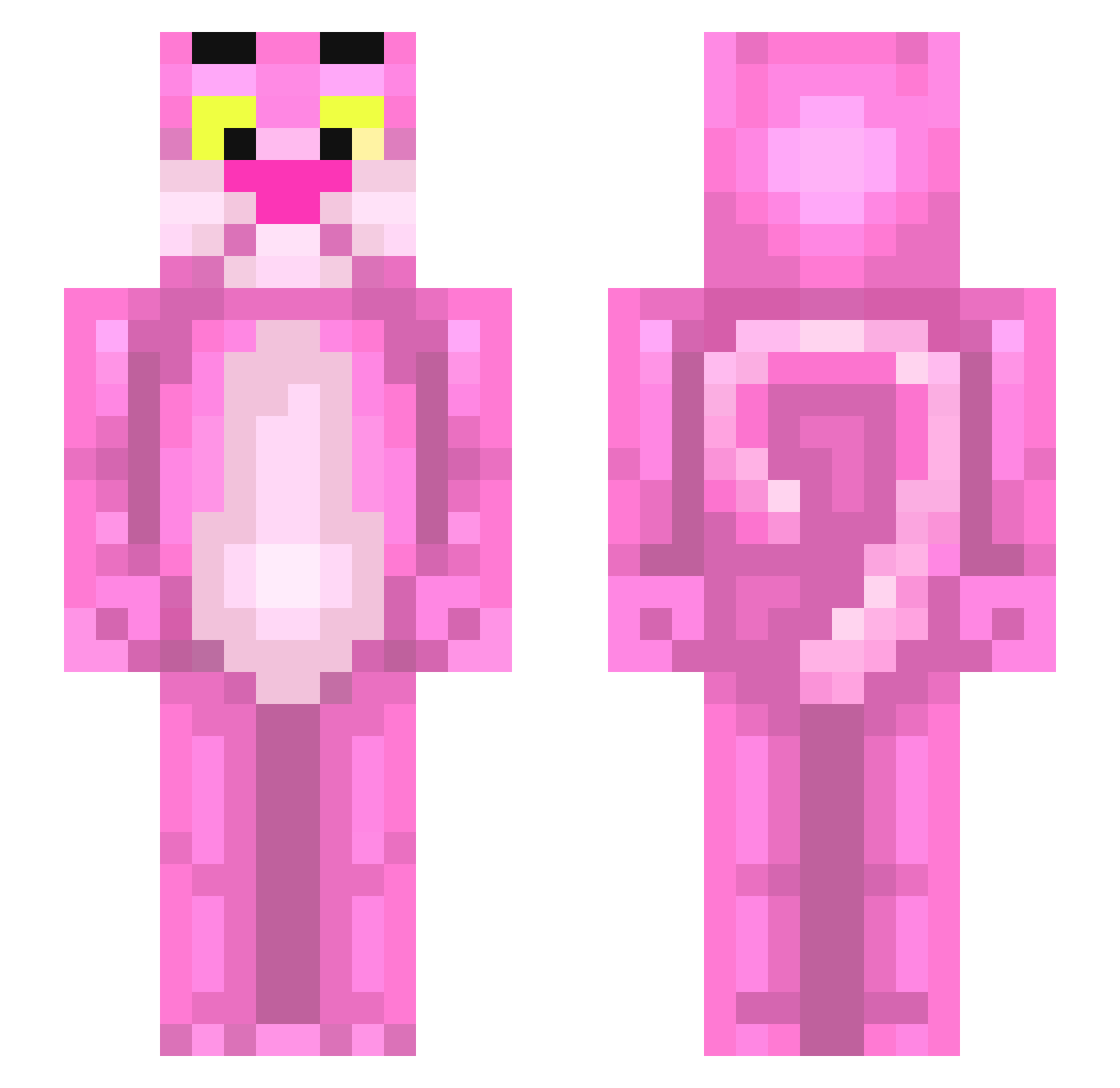 Doudoul2 Minecraft skin, front and back view