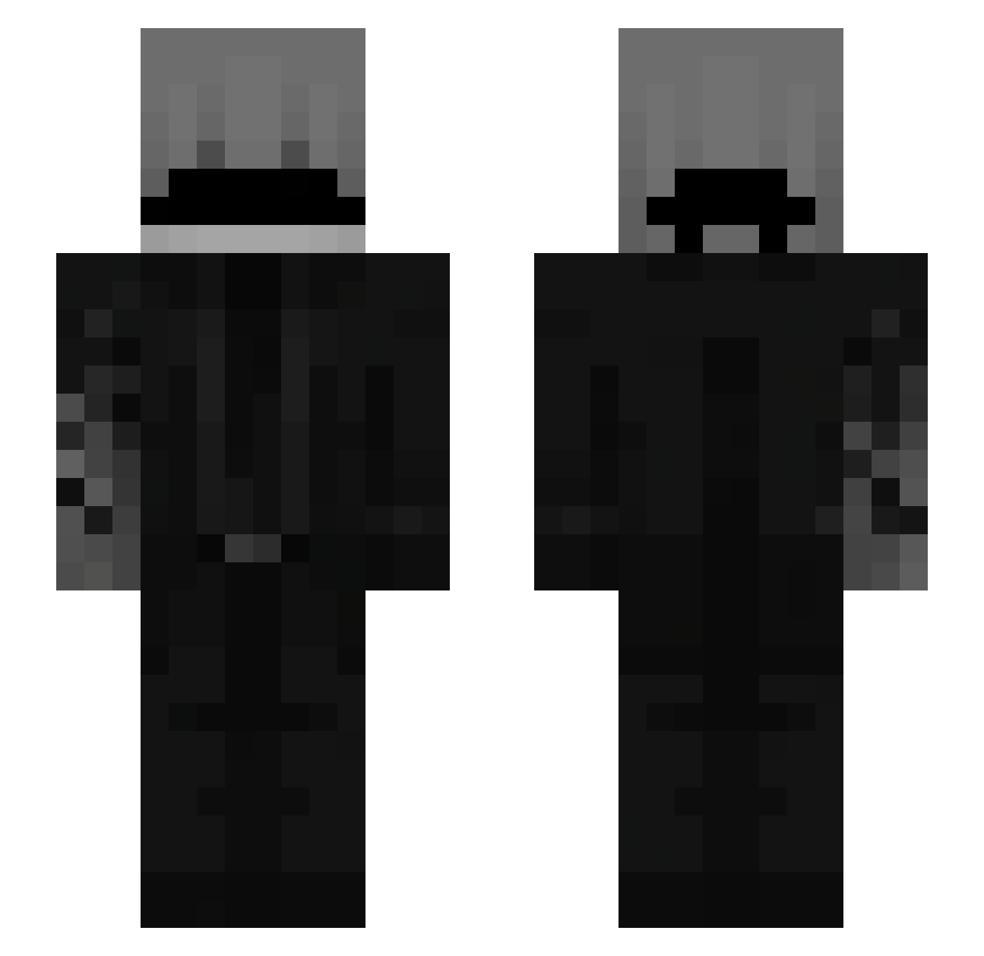 ItzCanexMC Minecraft skin, front and back view