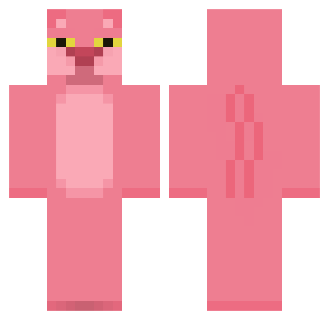 dabnnes Minecraft skin, front and back view