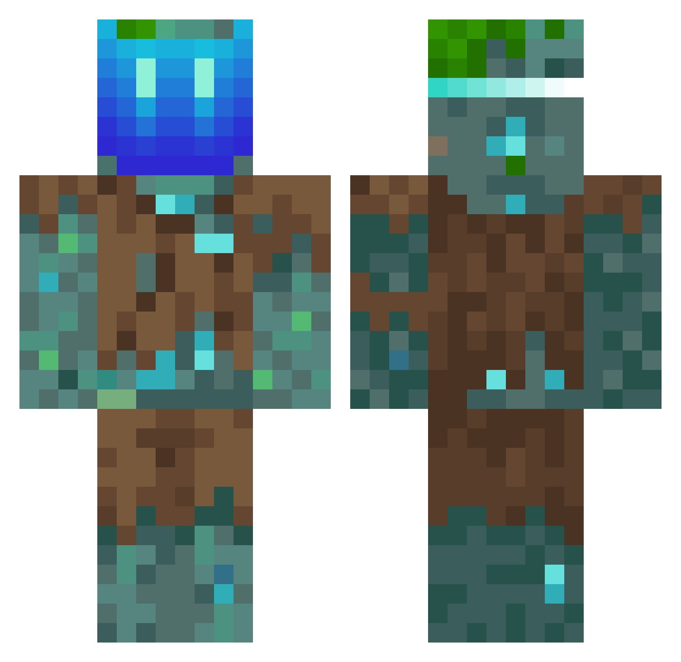 yotam2010 Minecraft skin, front and back view