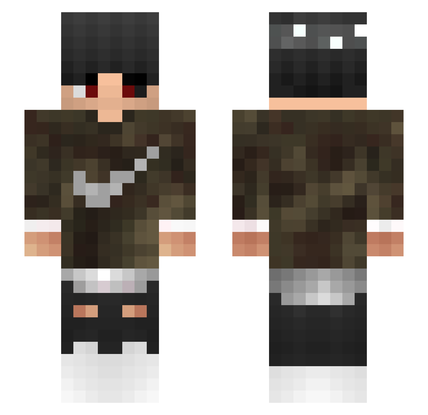 YourExL0veMe Minecraft skin, front and back view