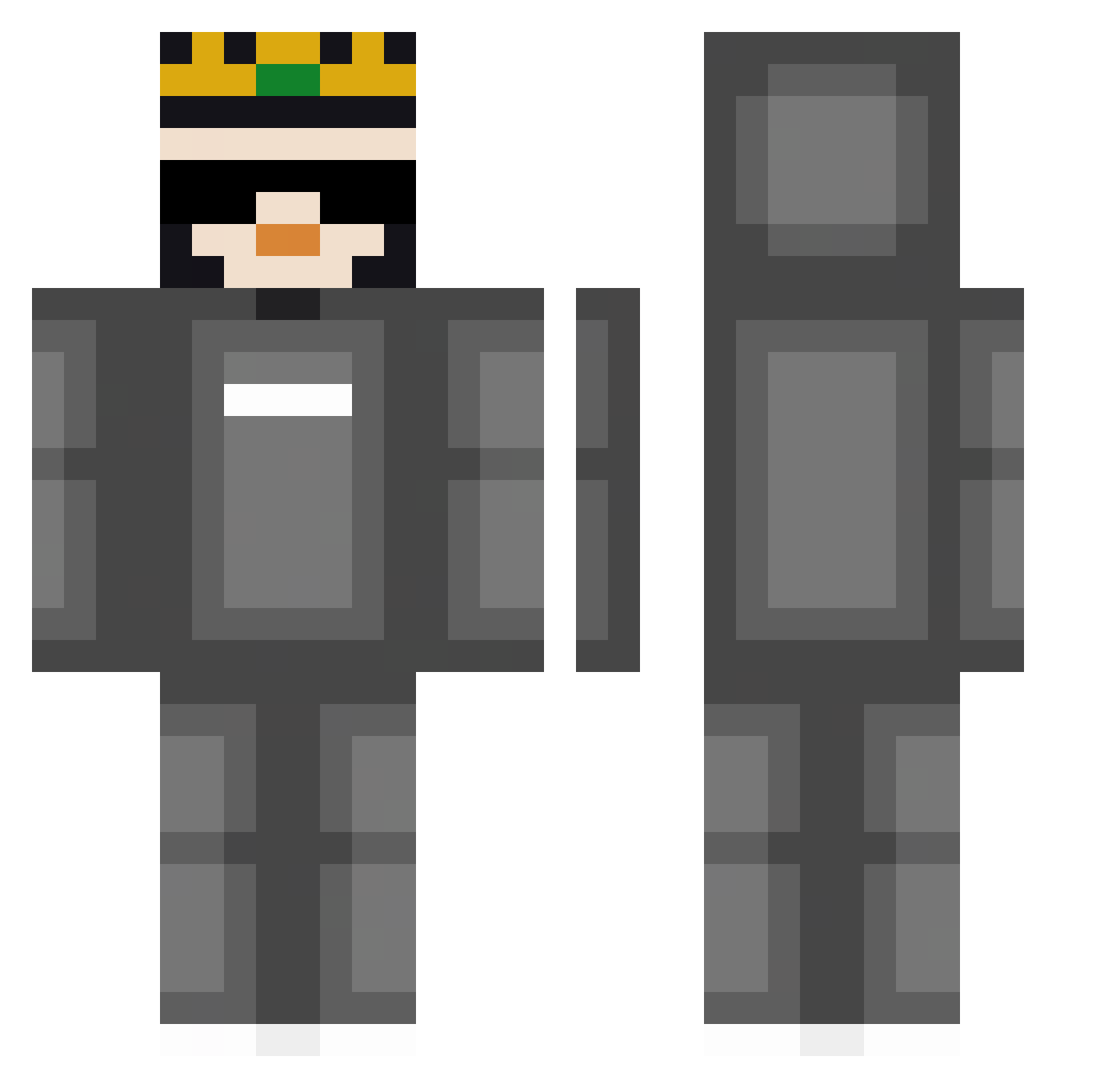 BreezyHM103 Minecraft skin, front and back view