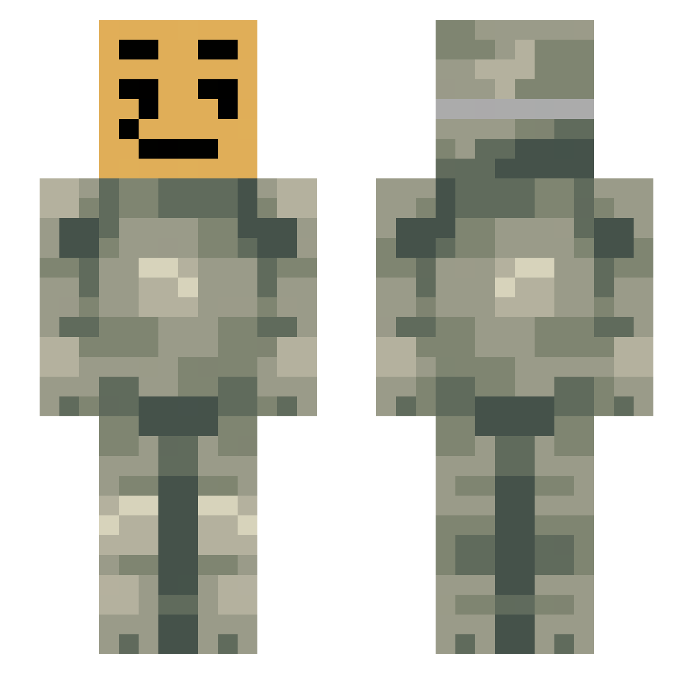 PredoPreda_ Minecraft skin, front and back view