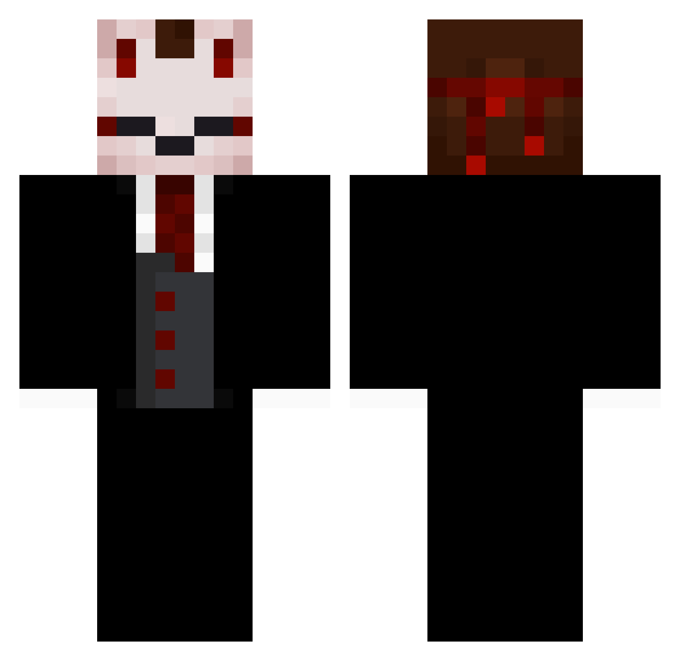 Niclaskopf Minecraft skin, front and back view