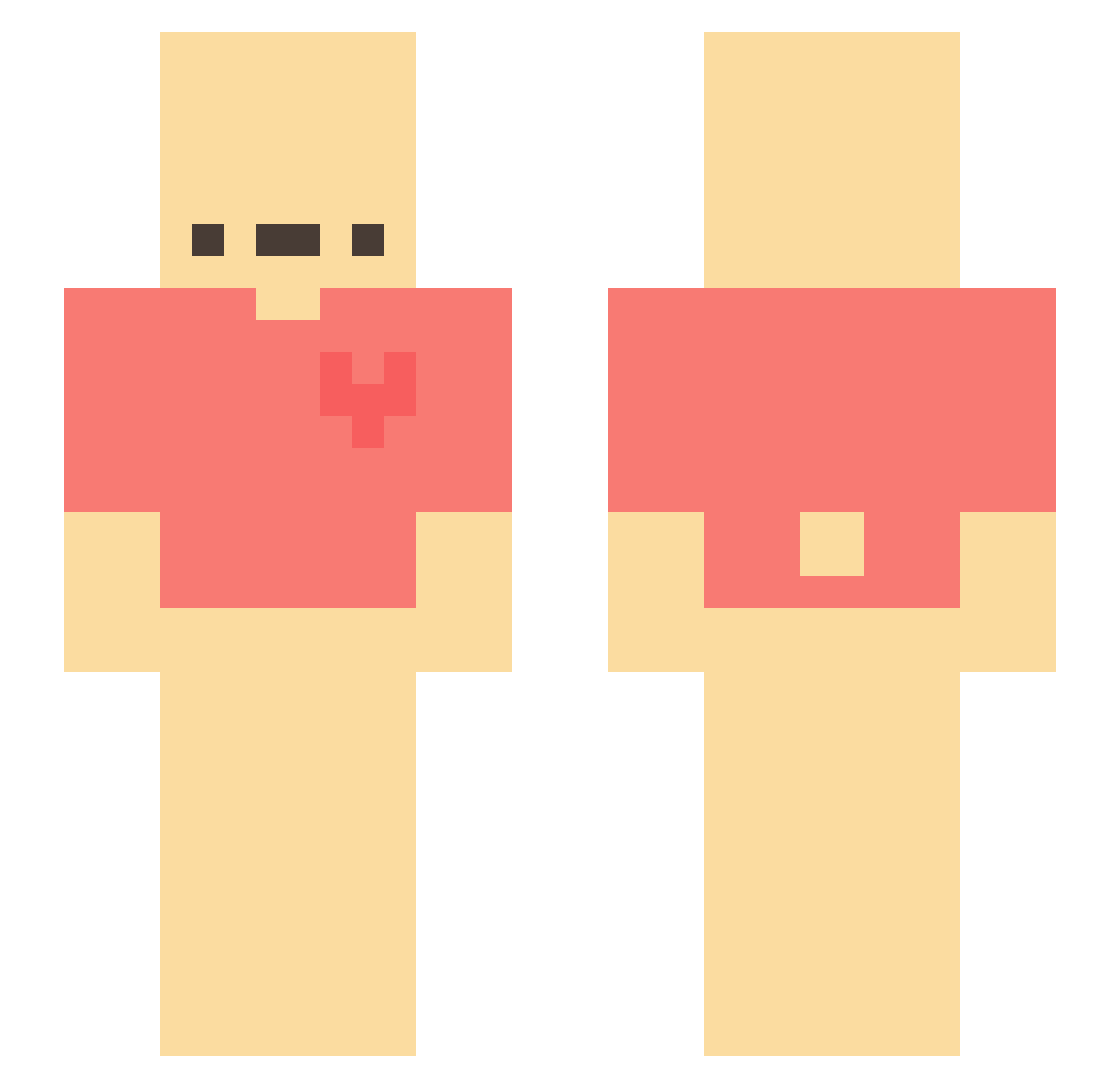 SmudgyTester877 Minecraft skin, front and back view