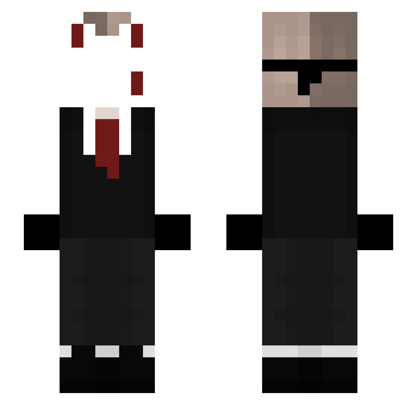 1_Chaco1_ Minecraft skin, front and back view
