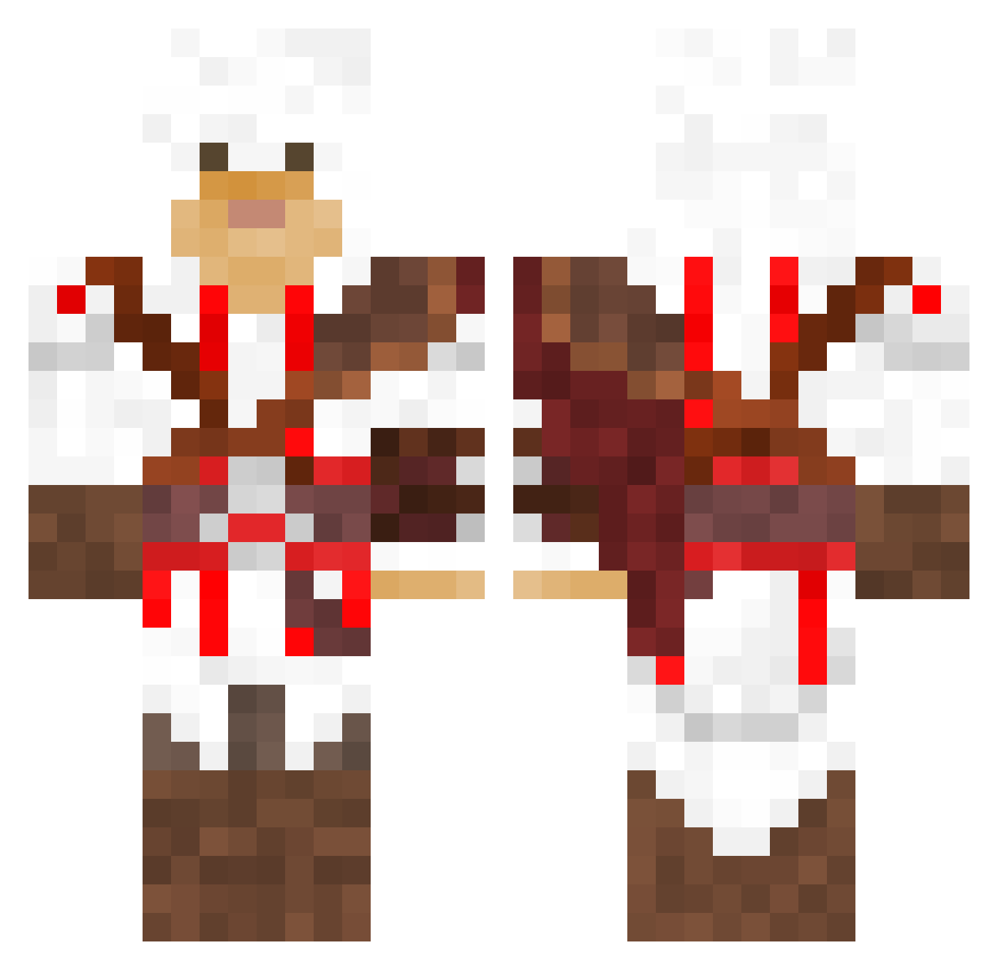 EliteNinja27 Minecraft skin, front and back view