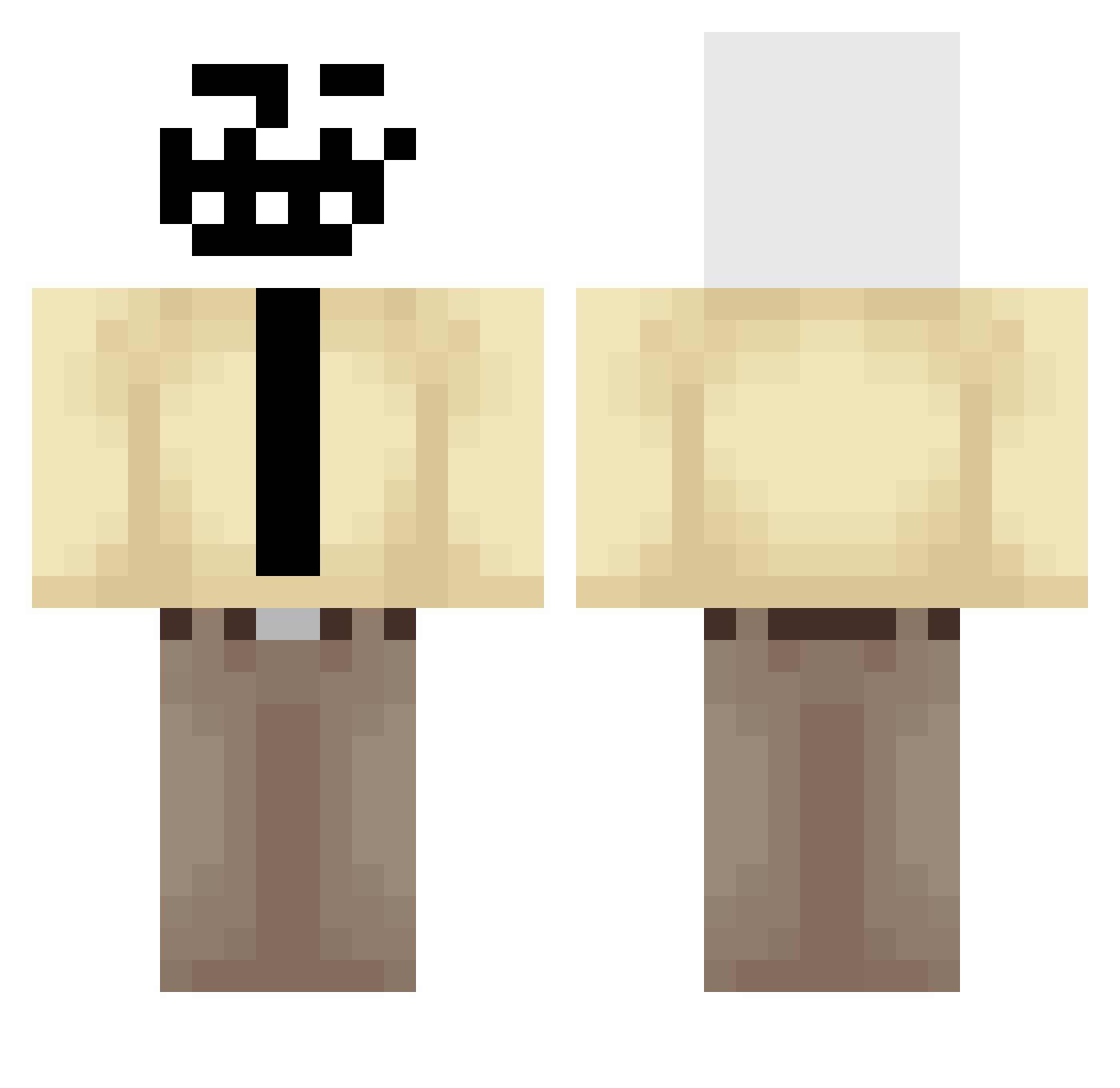 Rihards_O Minecraft skin, front and back view