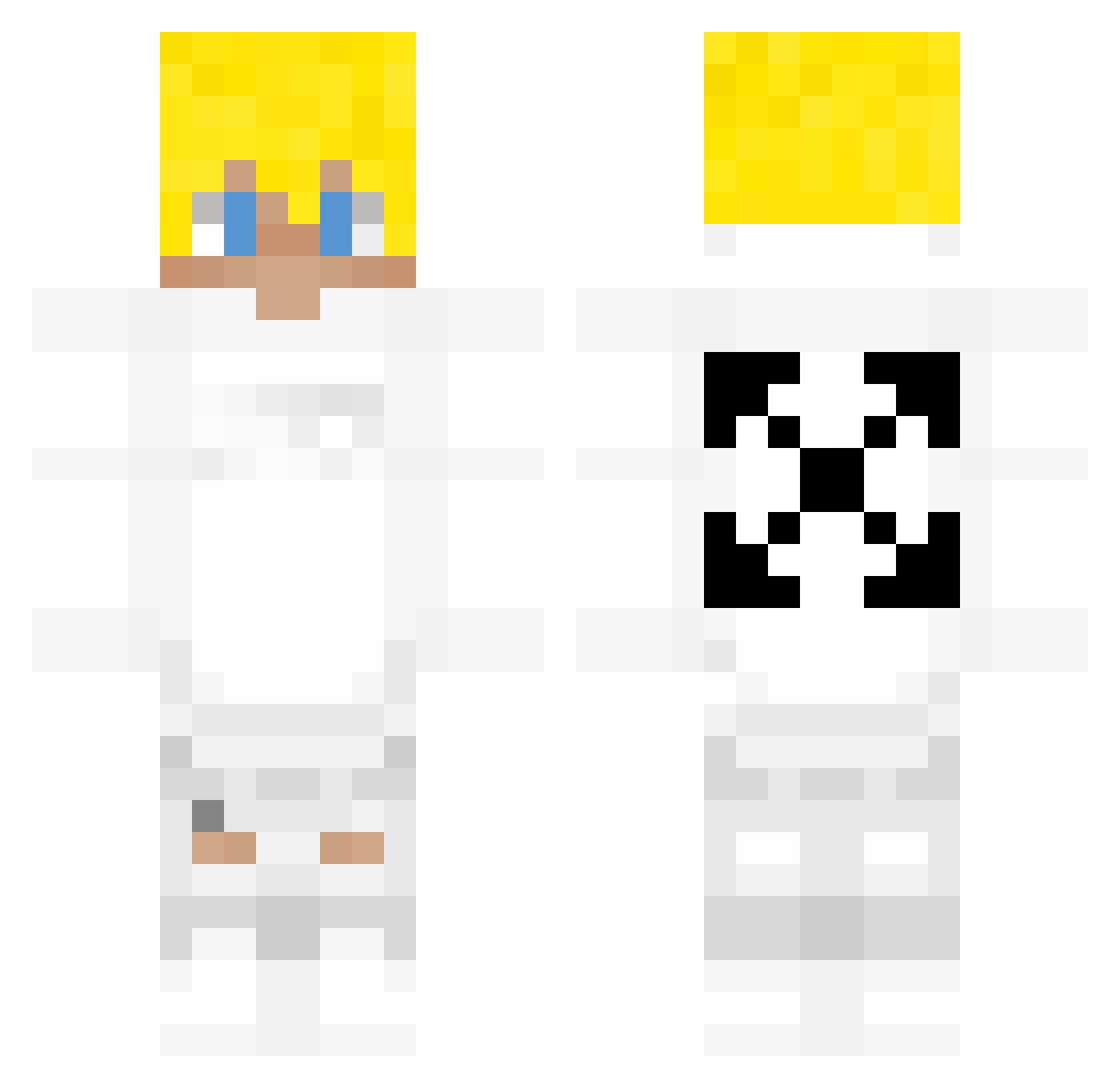 BloXis_ Minecraft skin, front and back view