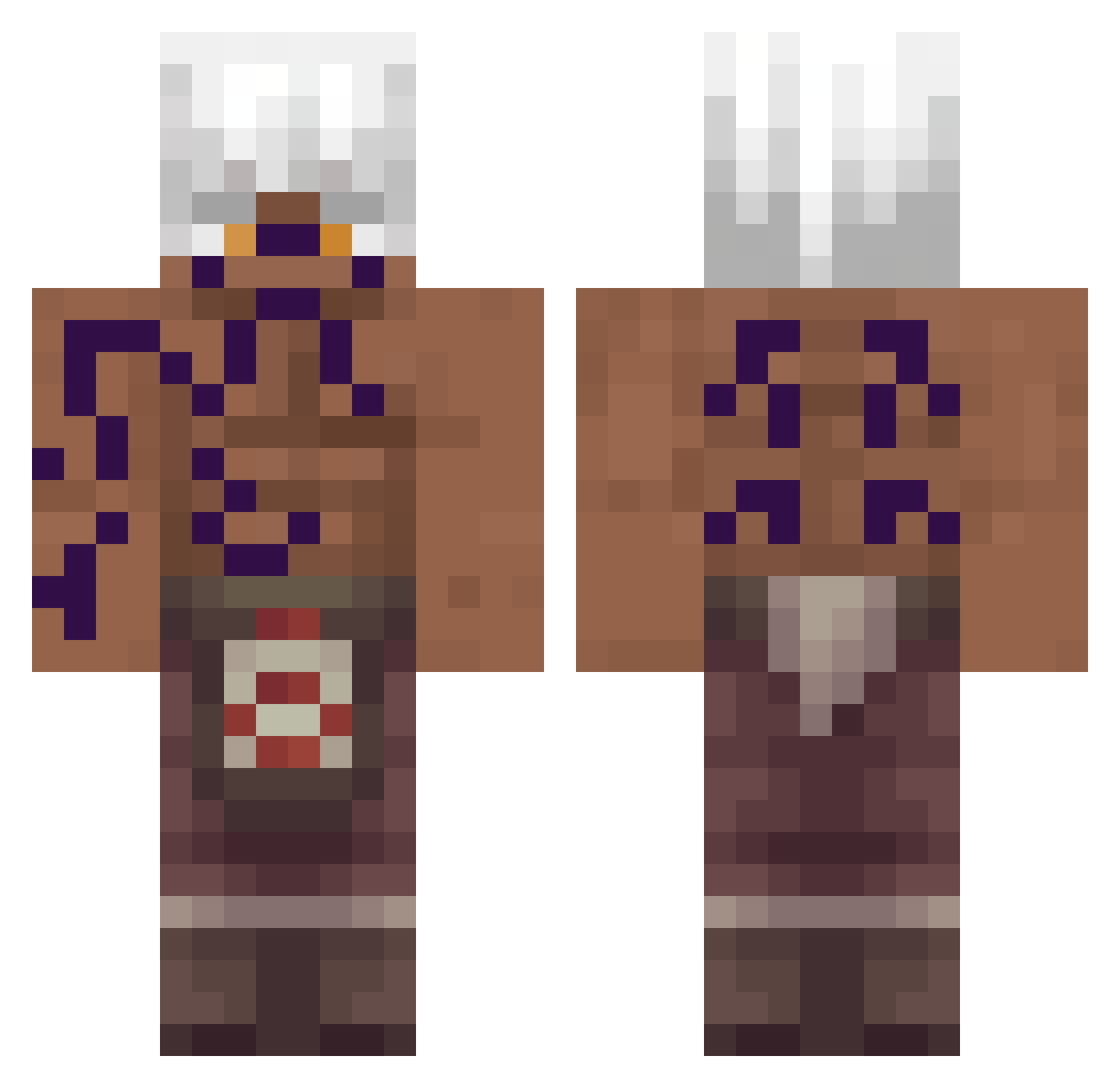Tsunami0_ Minecraft skin, front and back view