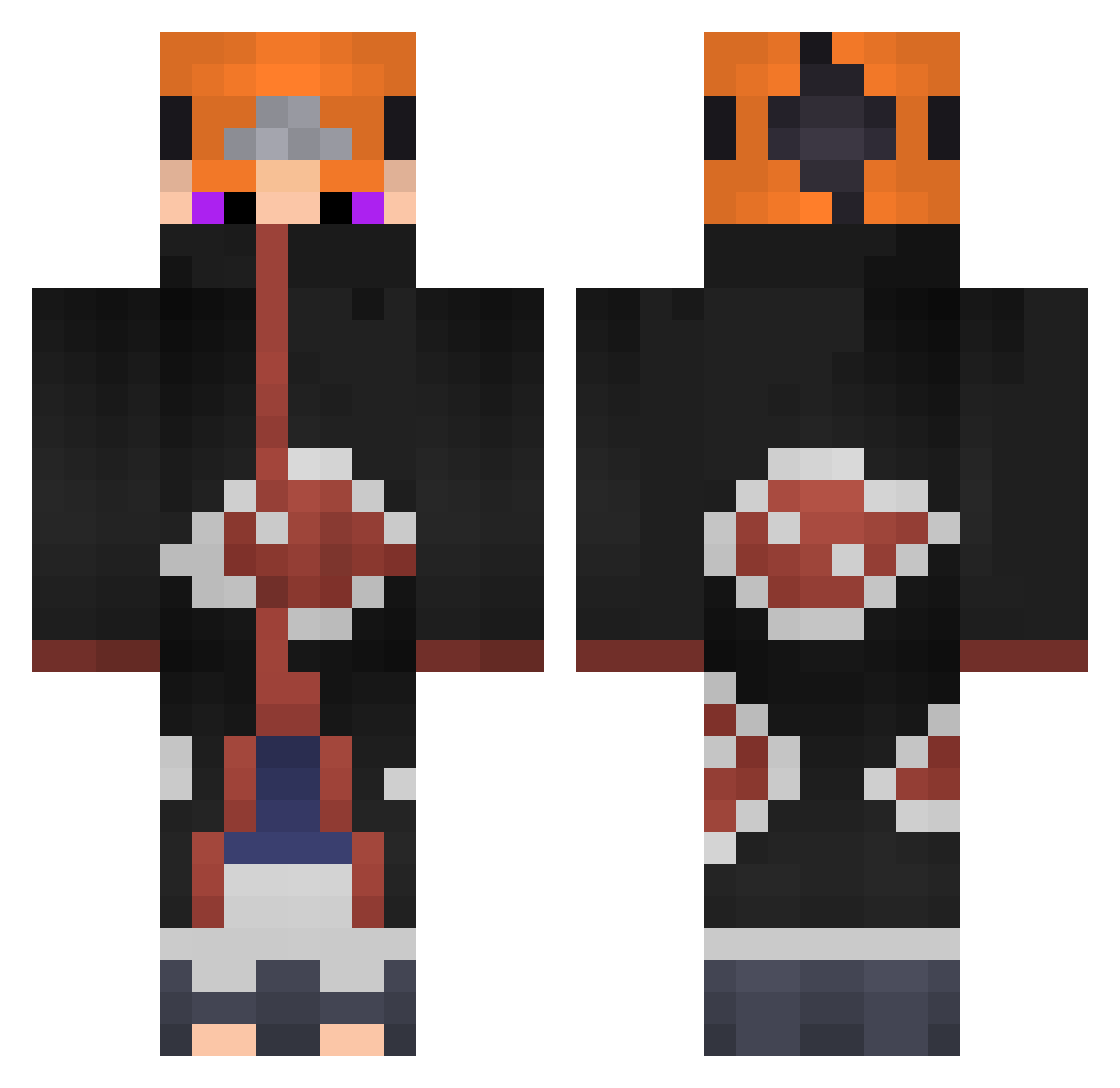 Official_Joi200 Minecraft skin, front and back view