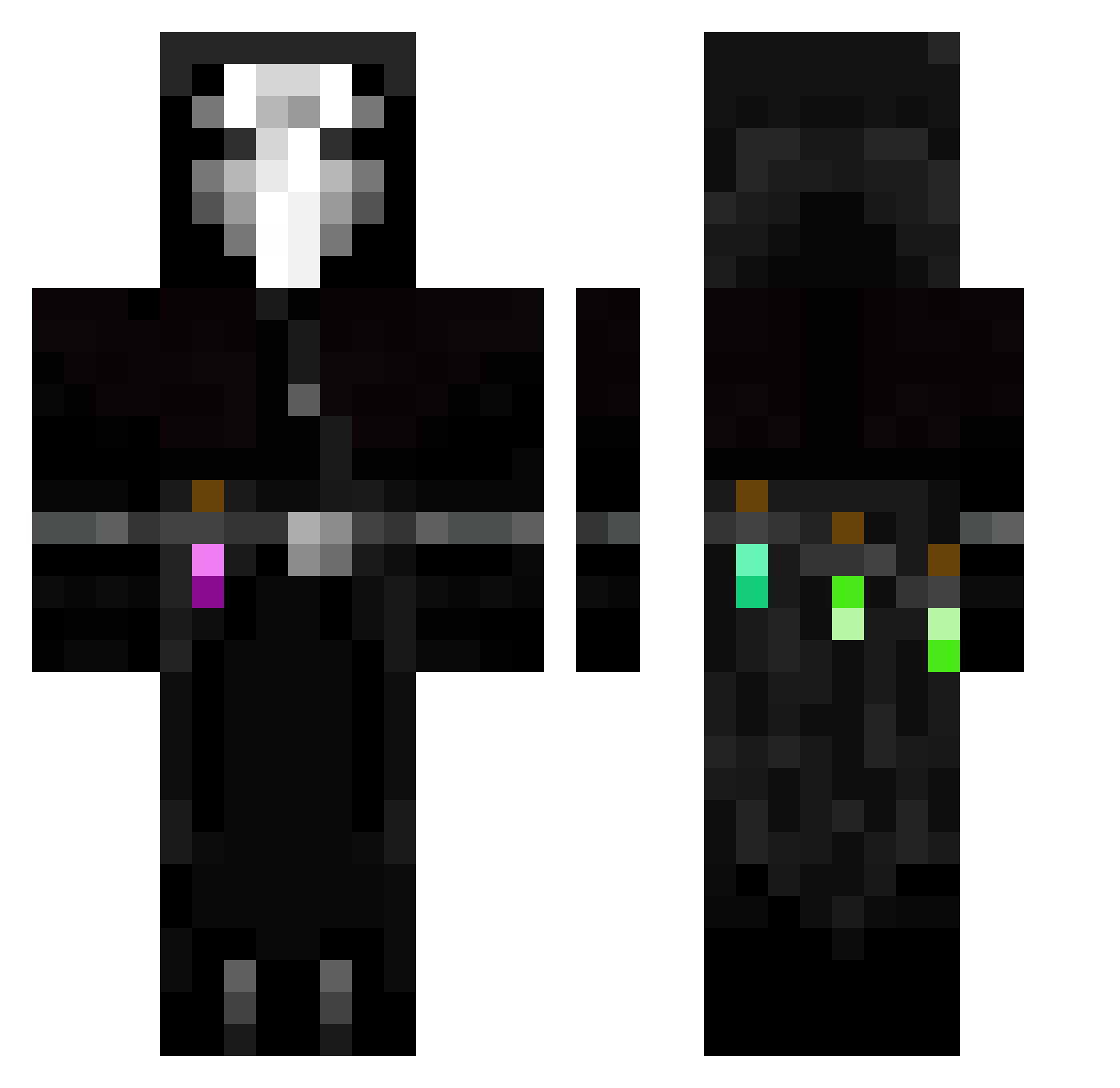 TheChillJoestar Minecraft skin, front and back view