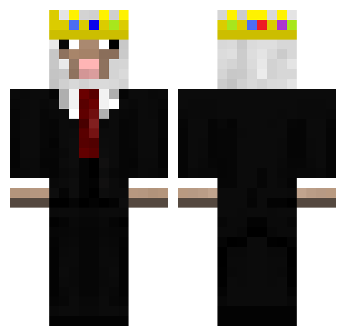 LimeSheep12 Minecraft skin, front and back view