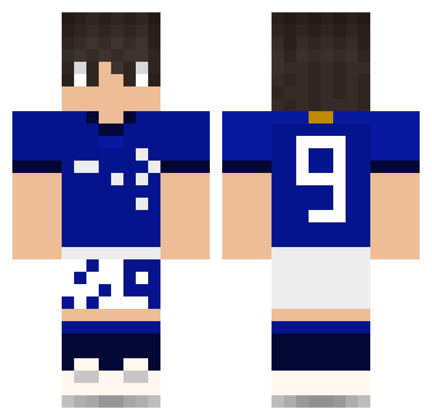 Scoobydoidao Minecraft skin, front and back view
