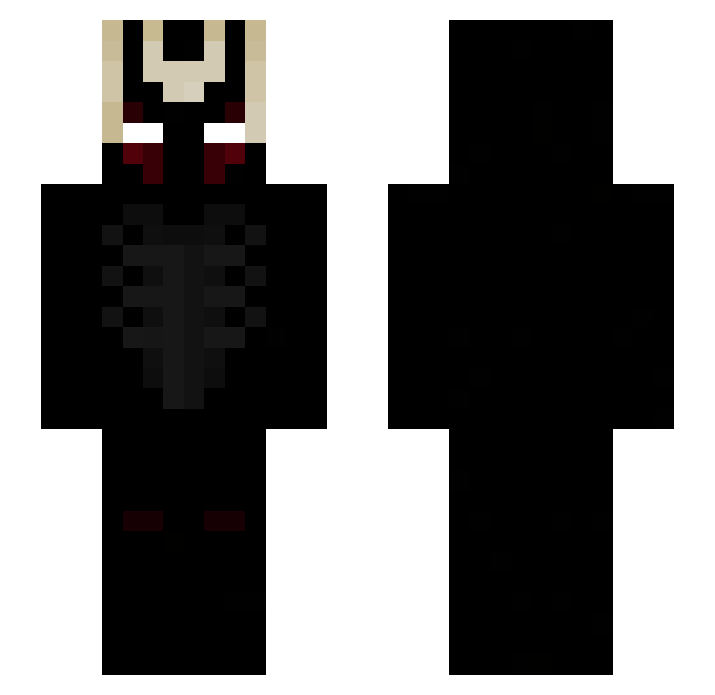 TOOROO Minecraft skin, front and back view