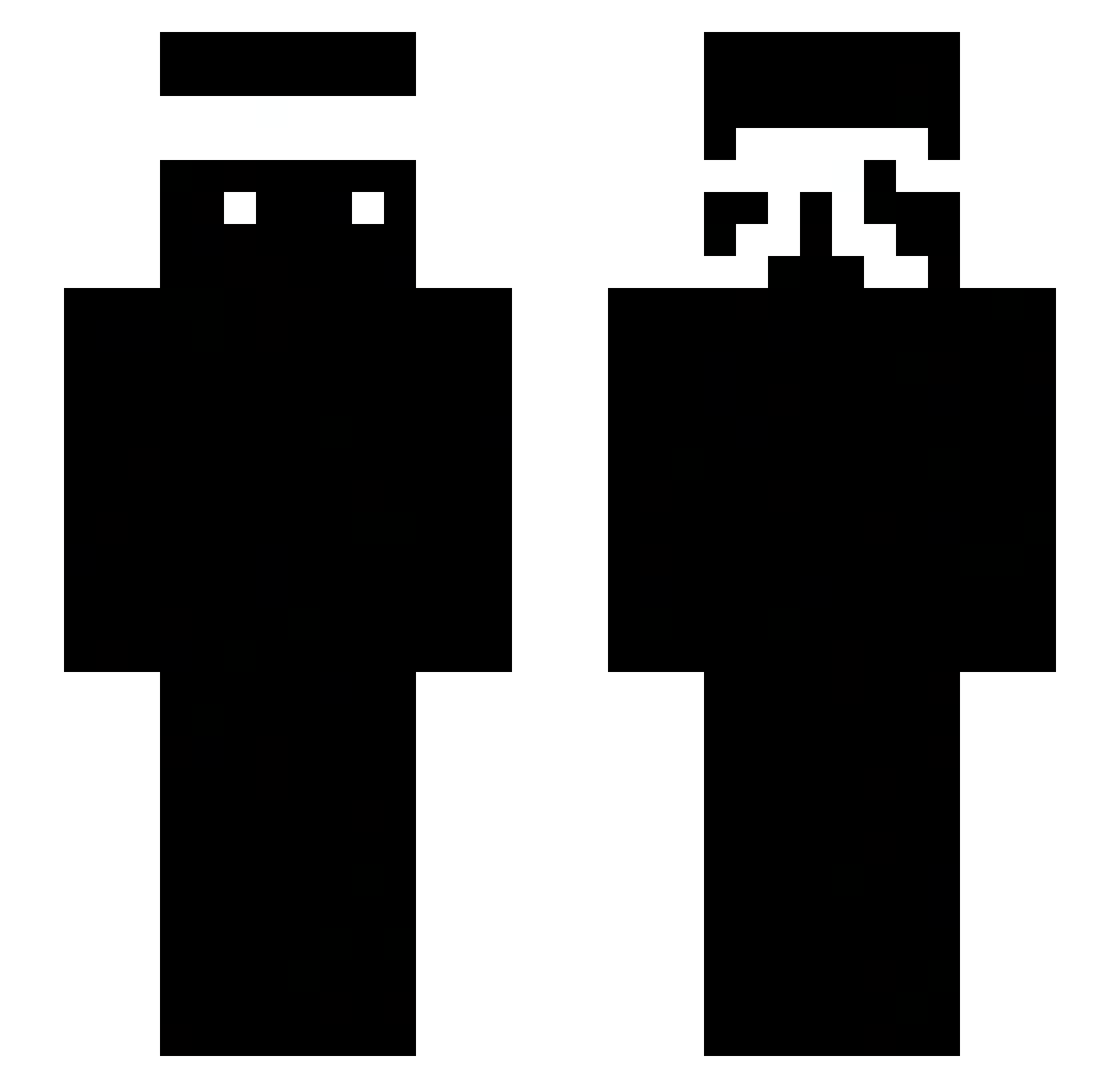 Yulisz Minecraft skin, front and back view