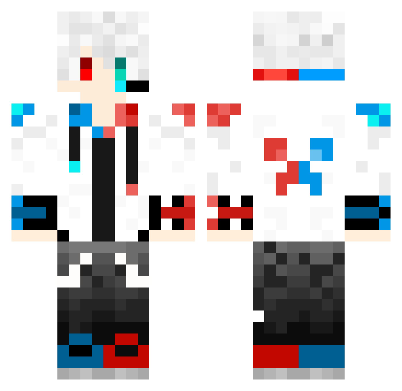 Ge_Jing Minecraft skin, front and back view