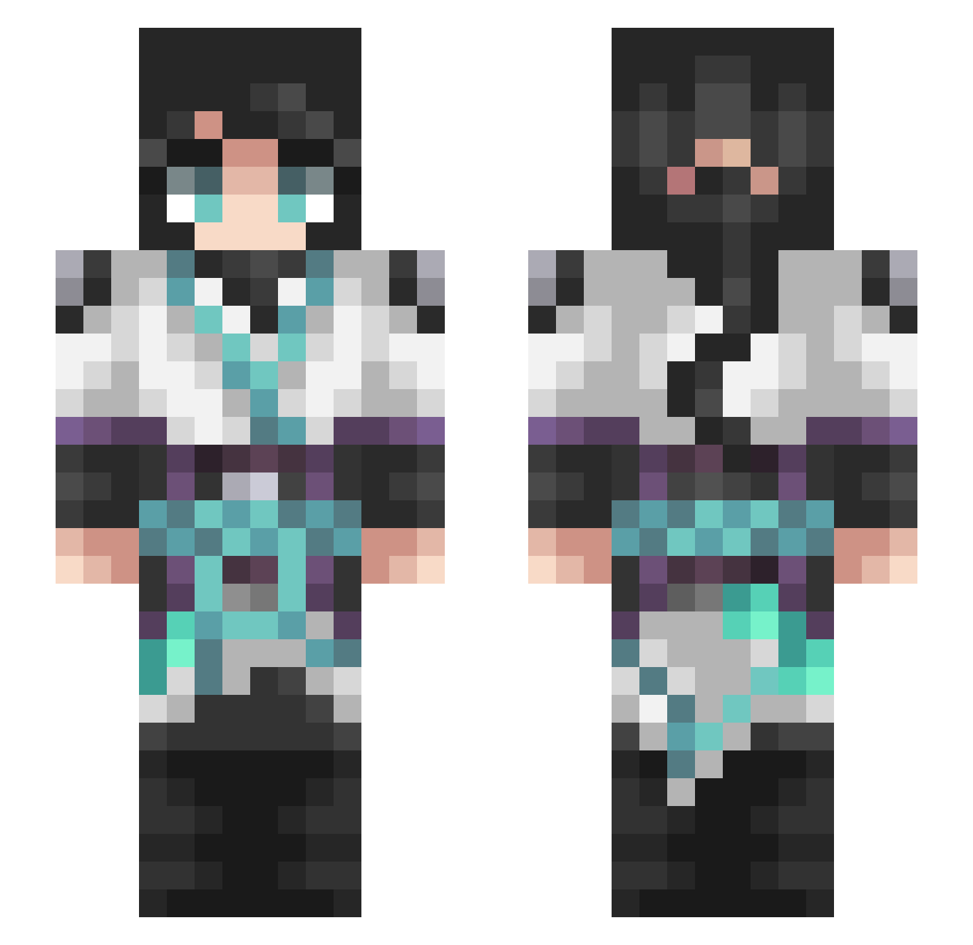 xXDaniel Minecraft skin, front and back view