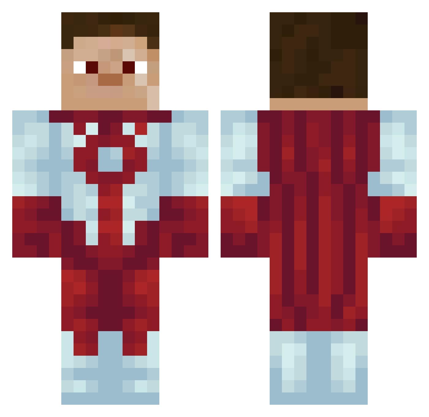maksriezny Minecraft skin, front and back view
