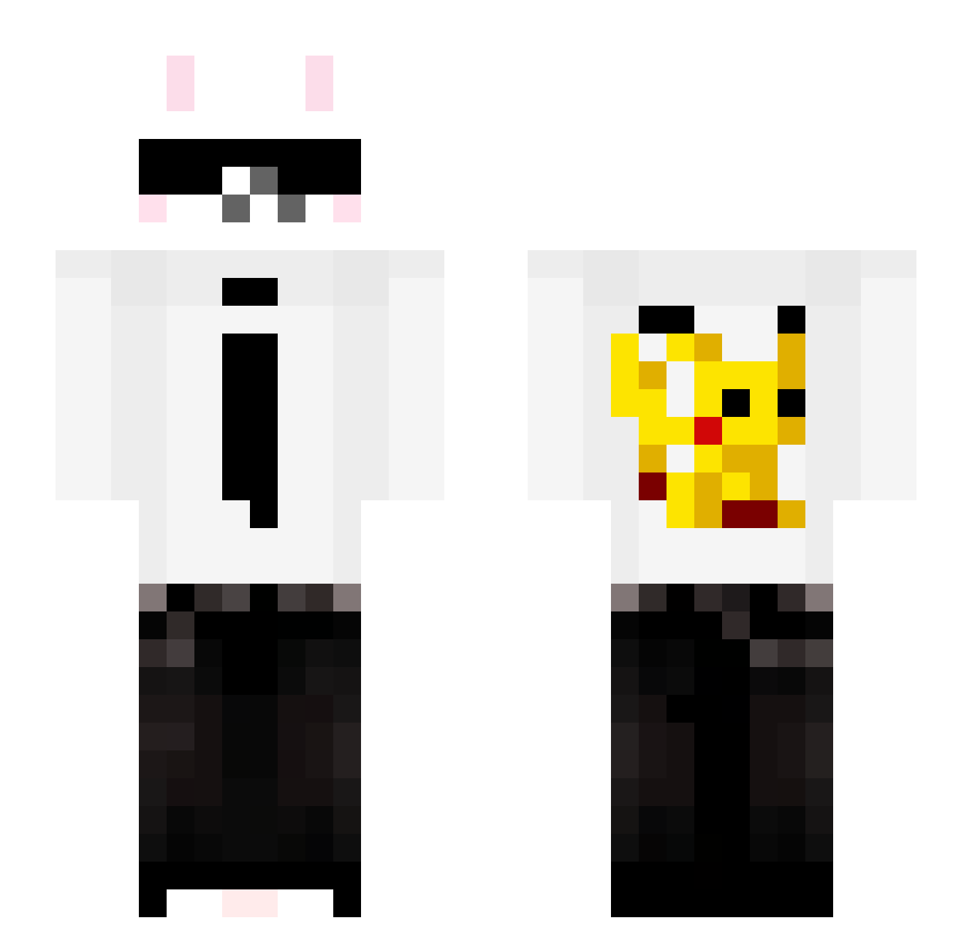 fhrisco Minecraft skin, front and back view