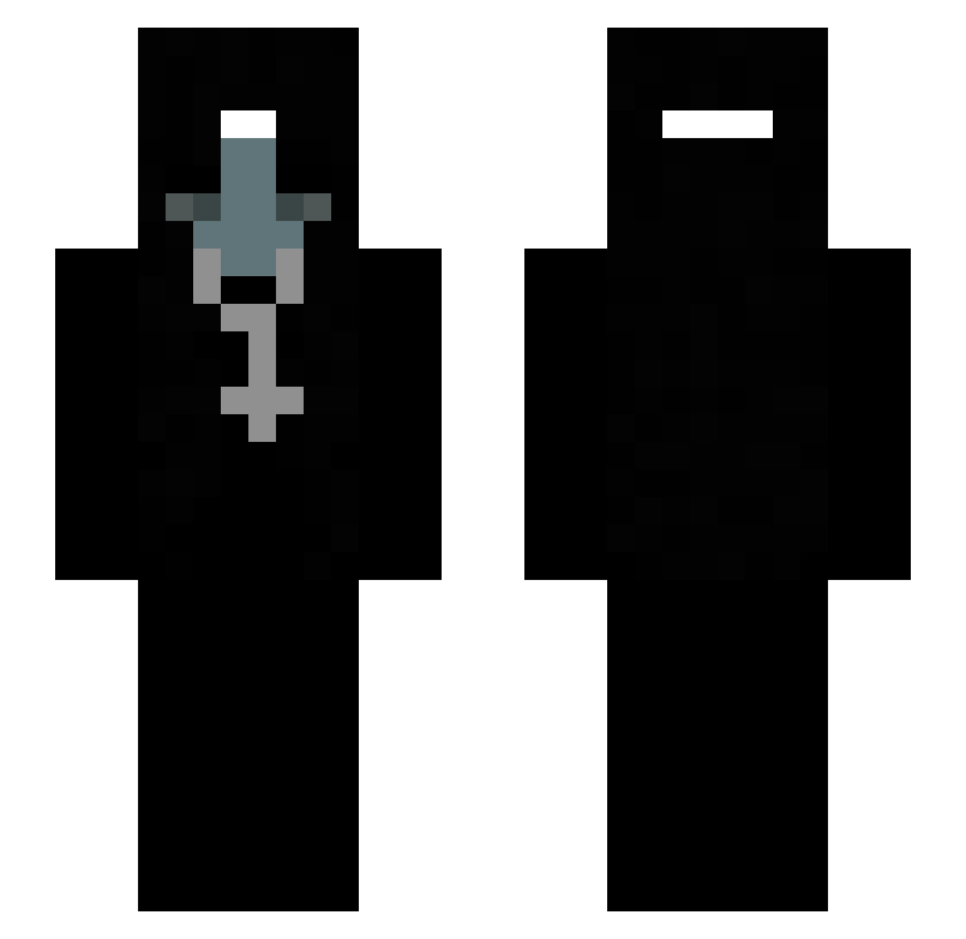 zMoonly_LX Minecraft skin, front and back view