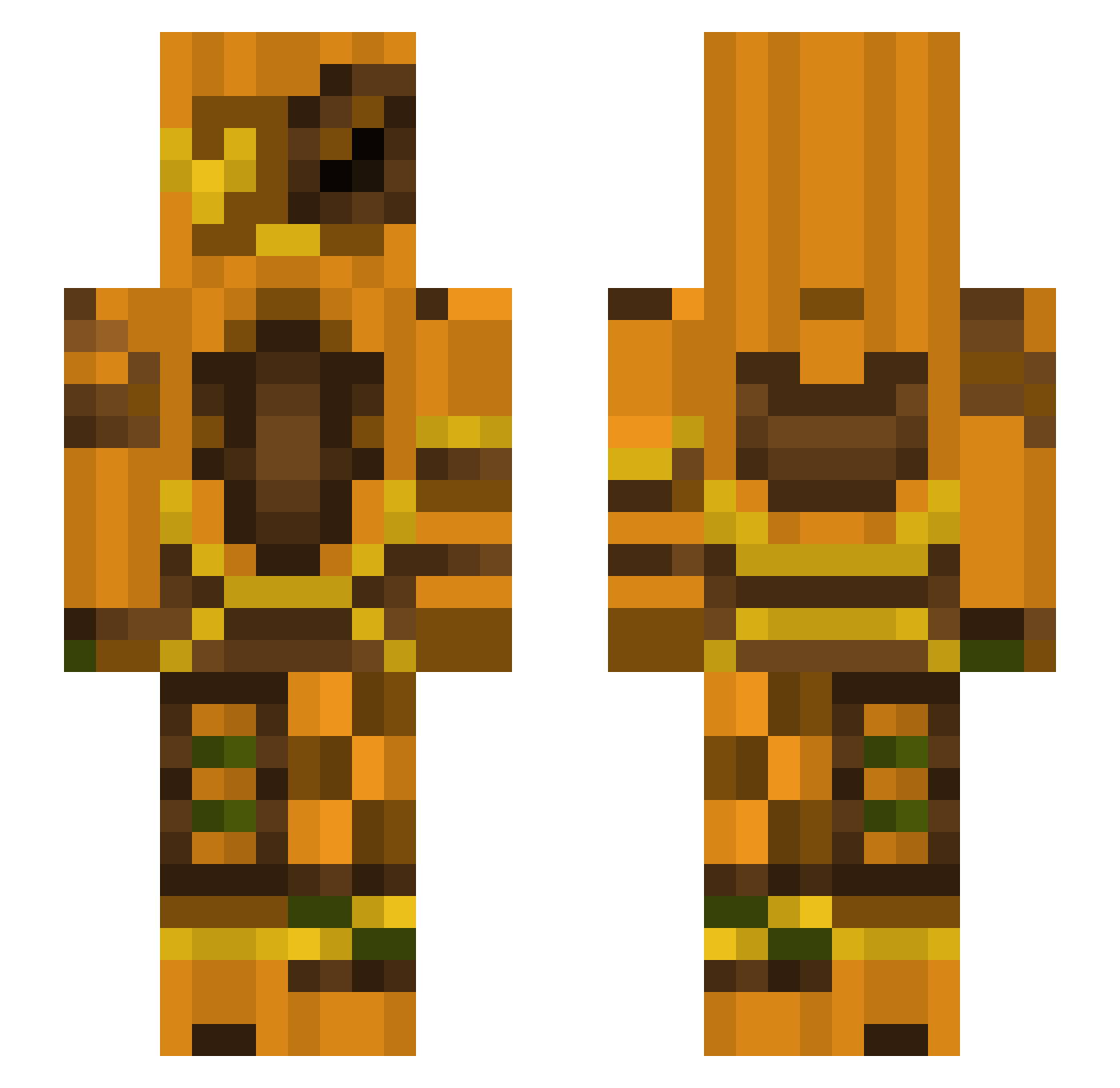 MATHIS2017 Minecraft skin, front and back view