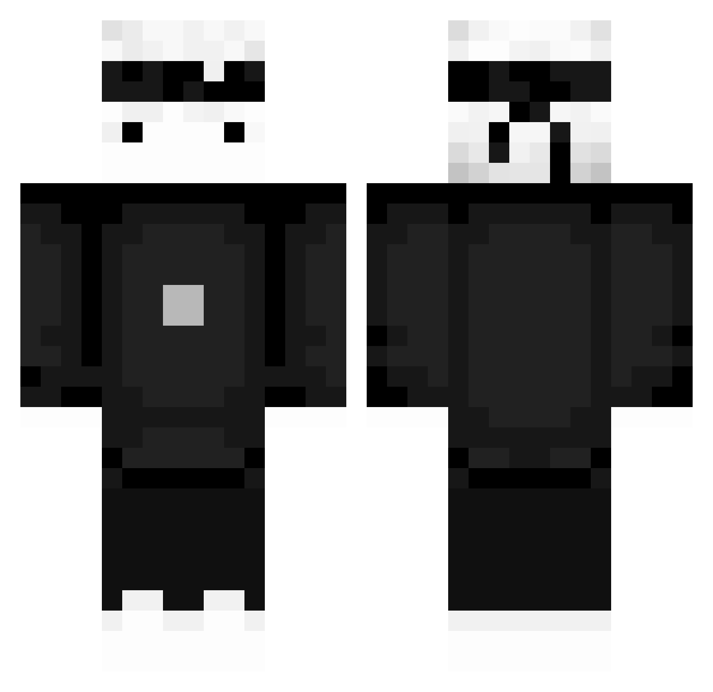 ReX070909 Minecraft skin, front and back view