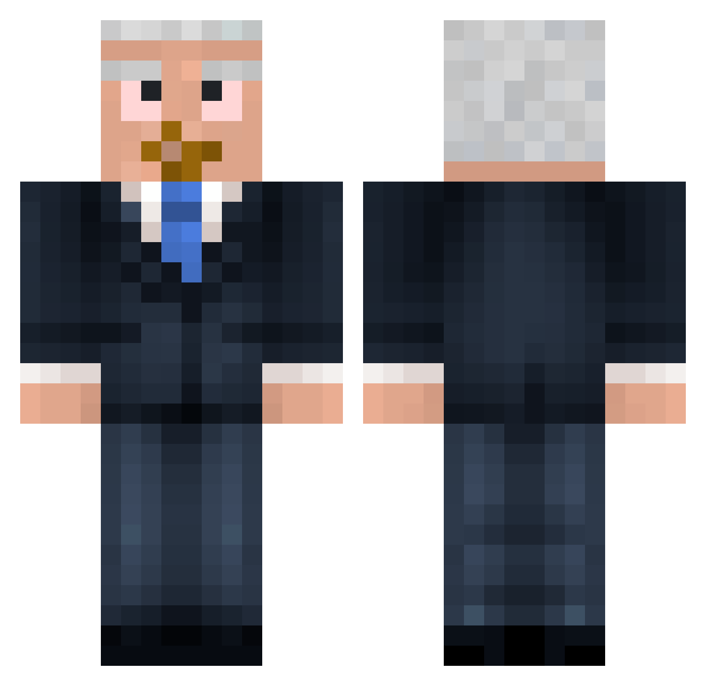 ghostkeeper_ Minecraft skin, front and back view