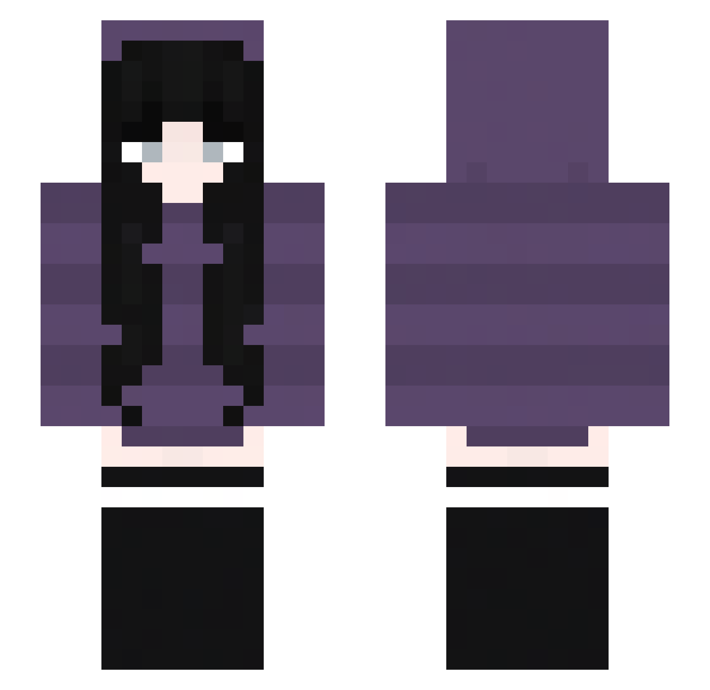 StormiTTV Minecraft skin, front and back view