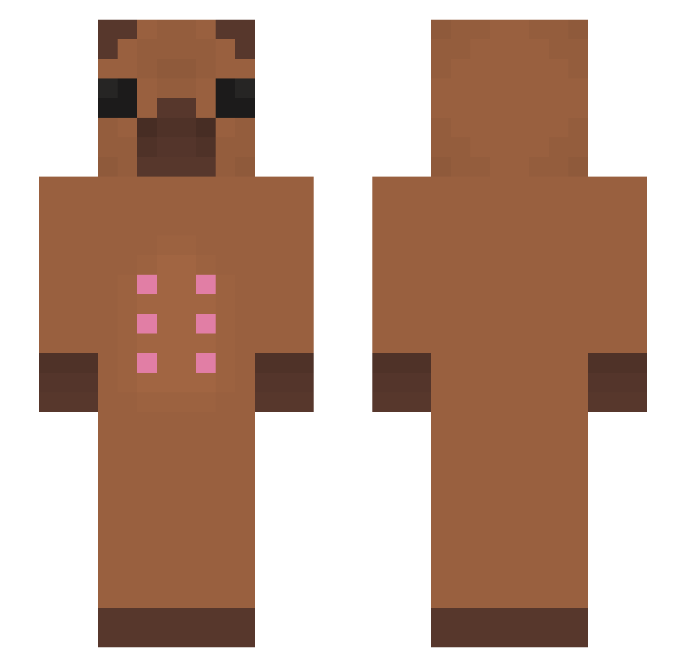 Osci1111 Minecraft skin, front and back view