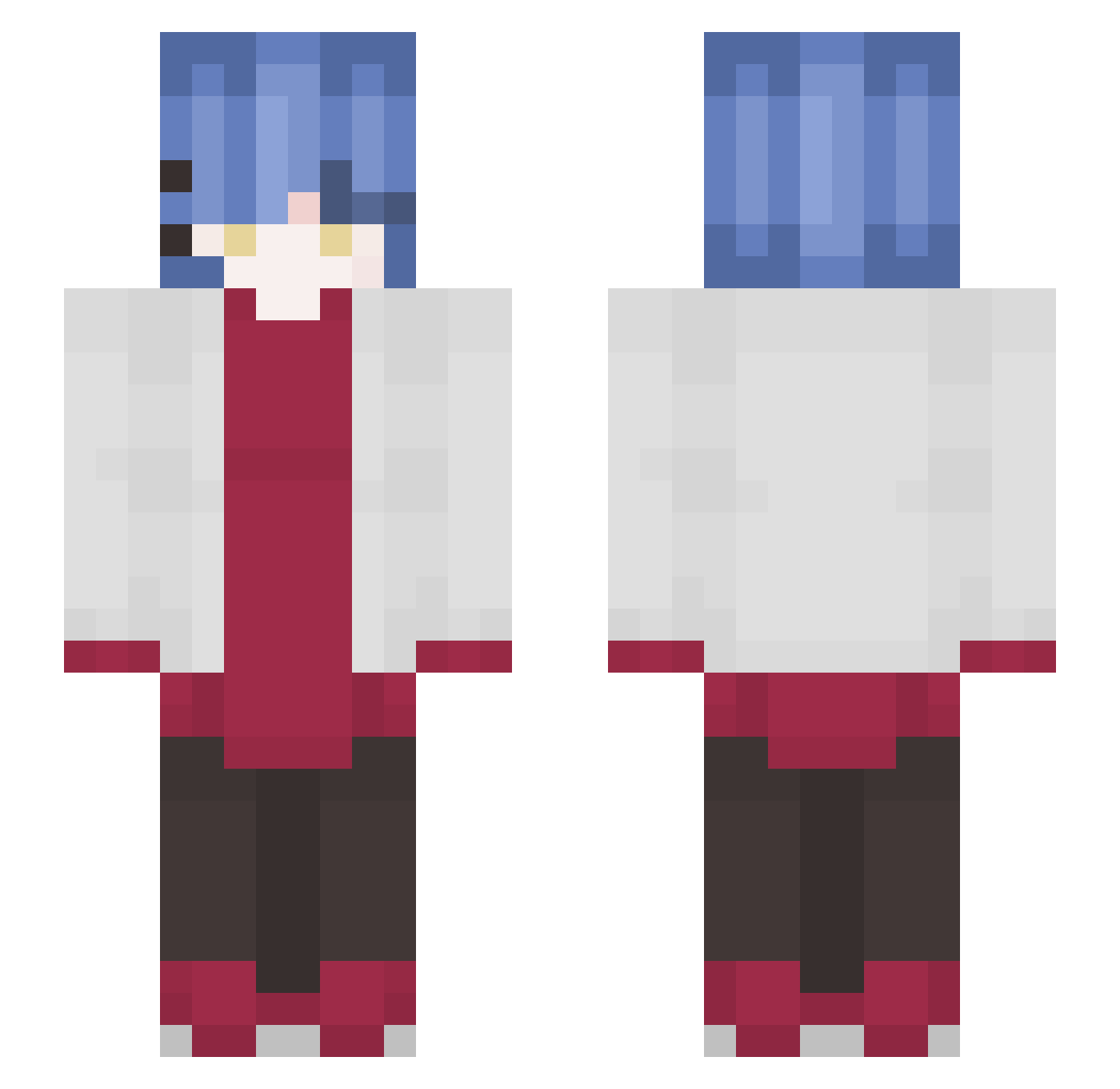 shadowpatox Minecraft skin, front and back view