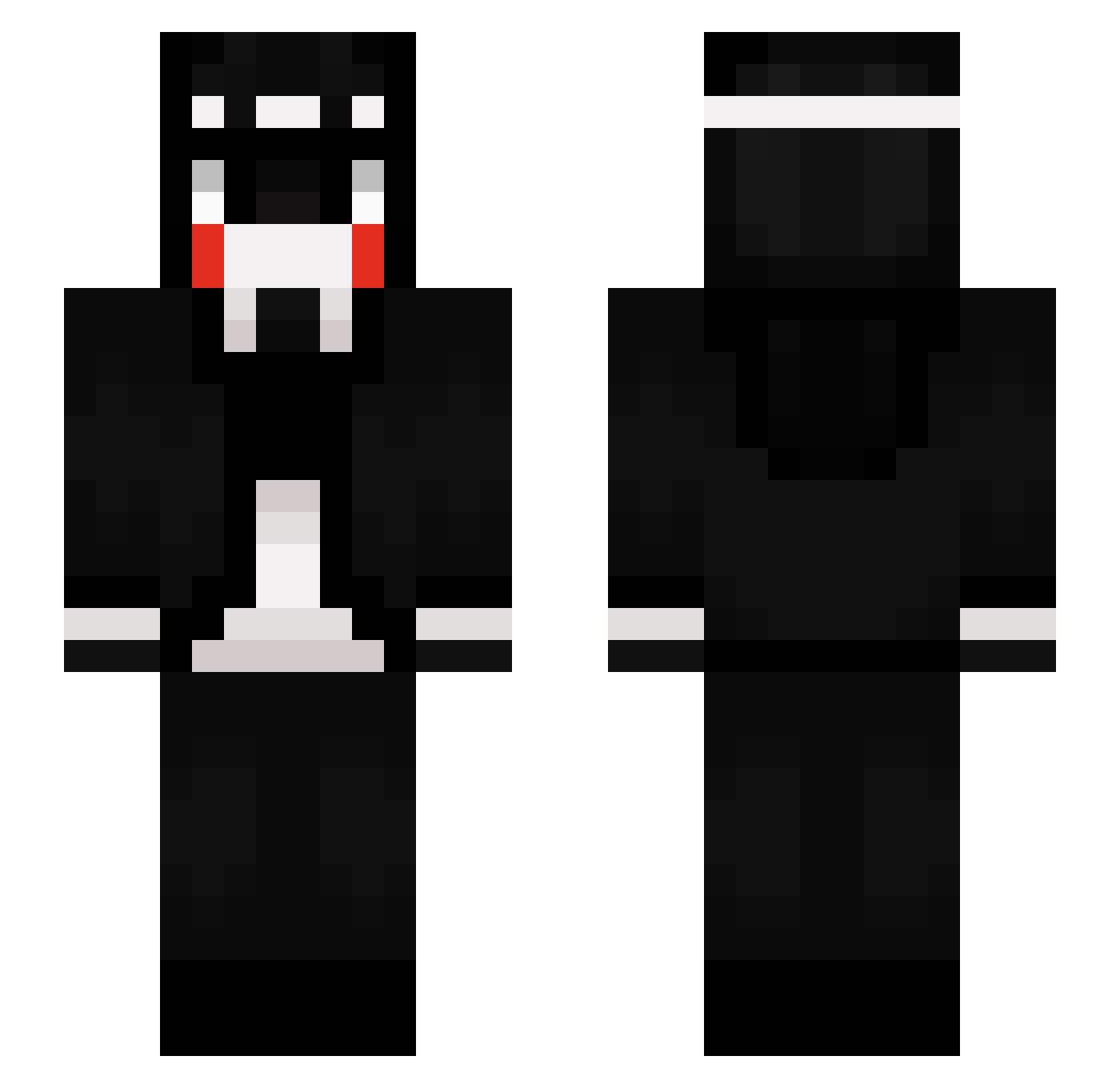 Sylvr_42 Minecraft skin, front and back view