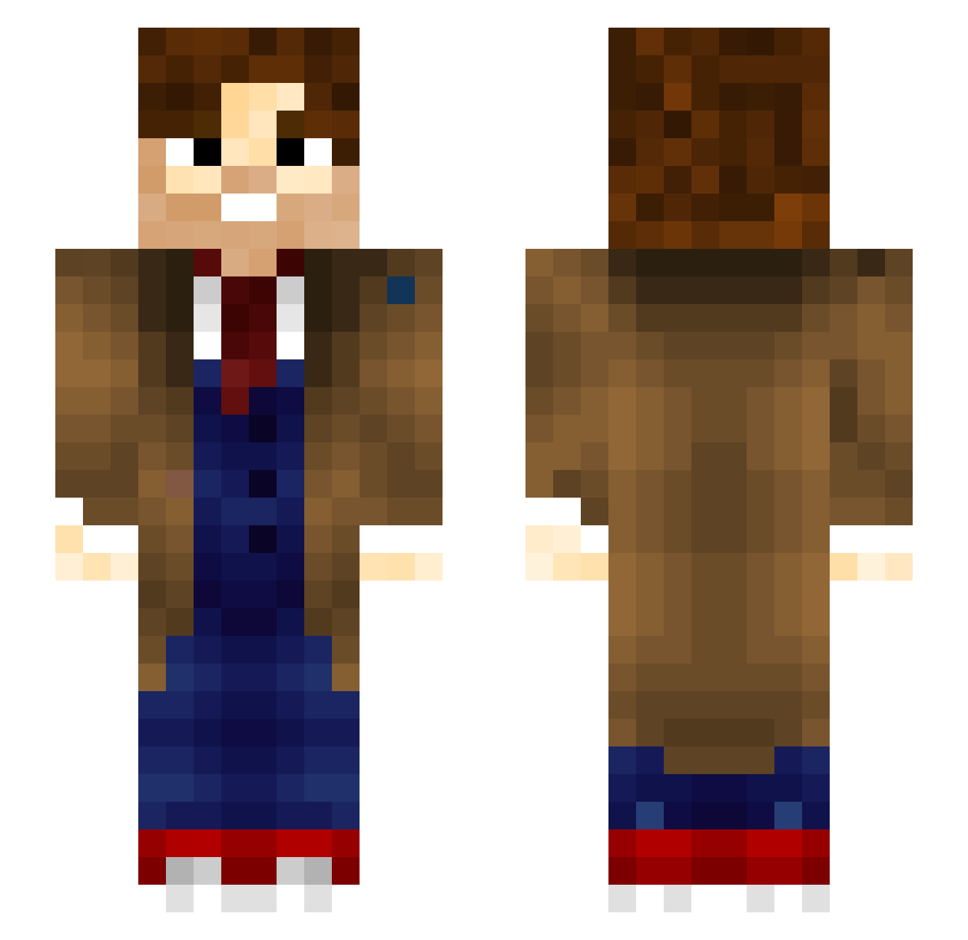 MelfromHell Minecraft skin, front and back view
